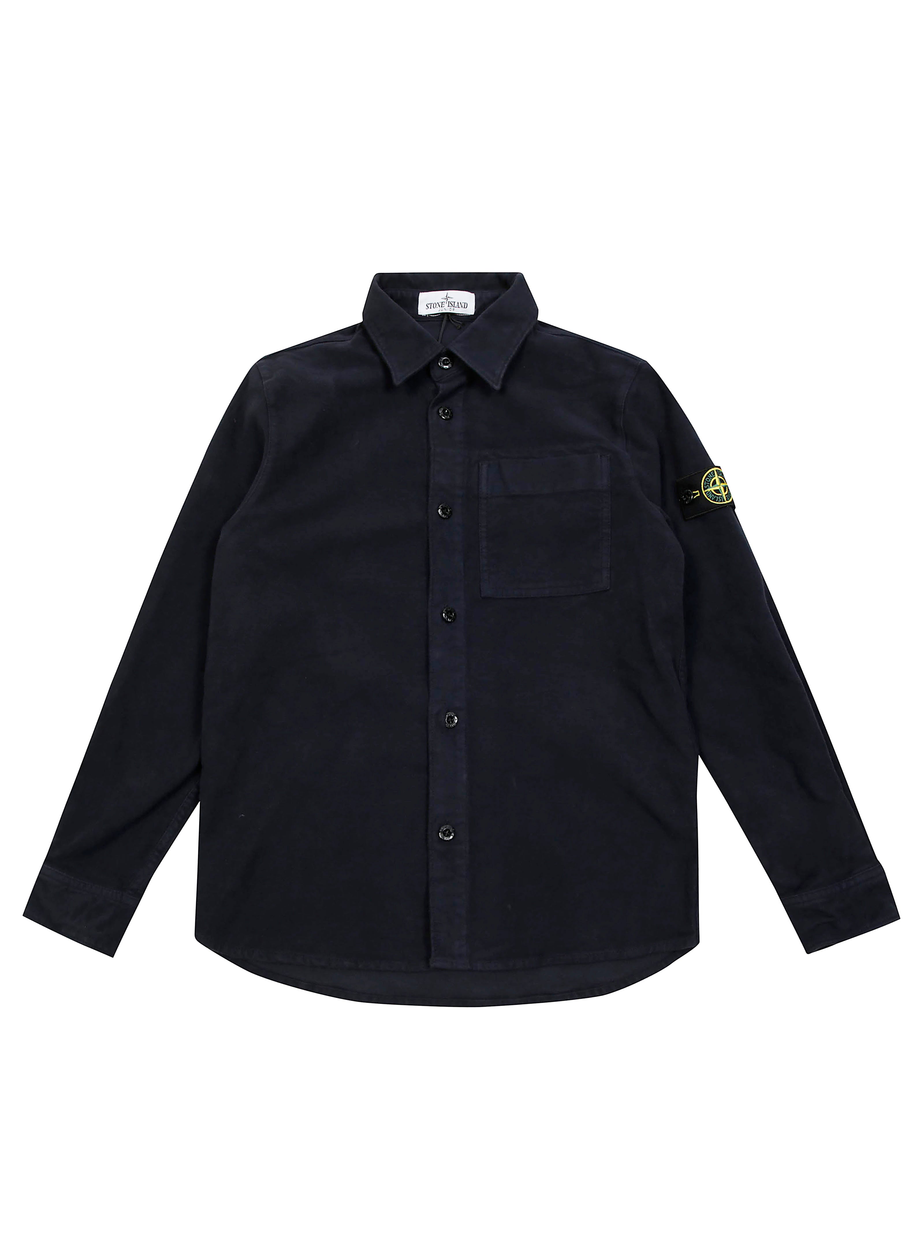 STONE ISLAND Mini Overshirt with Logo Patch
