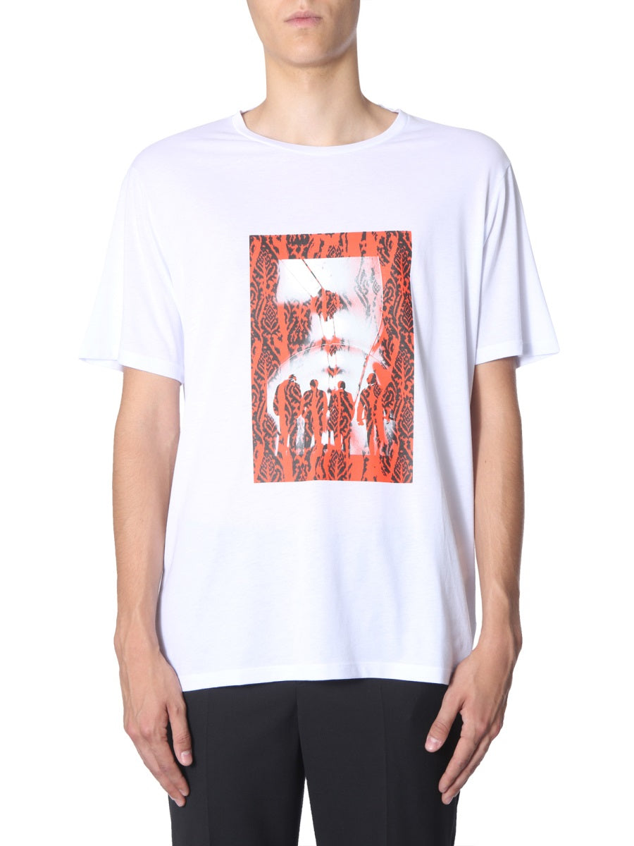 NEIL BARRETT Chaotic Subway Round Neck T-Shirt