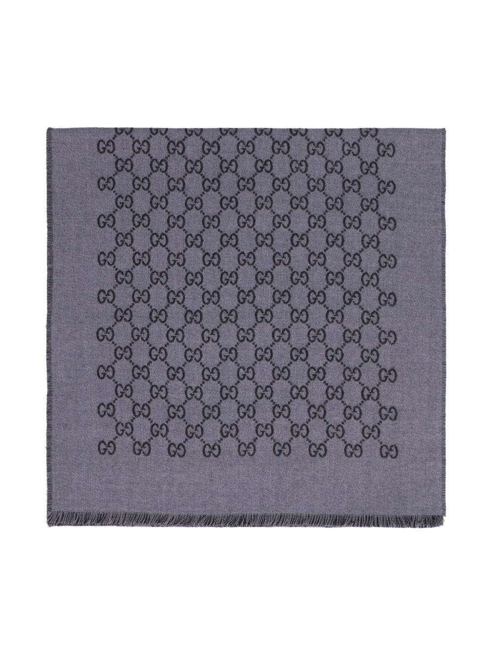 GUCCI Double Wool Jacquard Scarf for Men