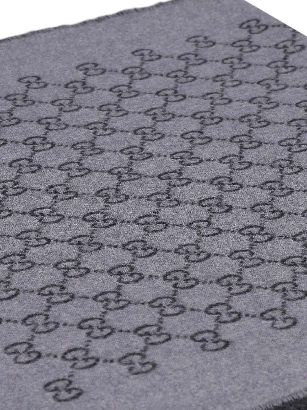 GUCCI Double Wool Jacquard Scarf for Men