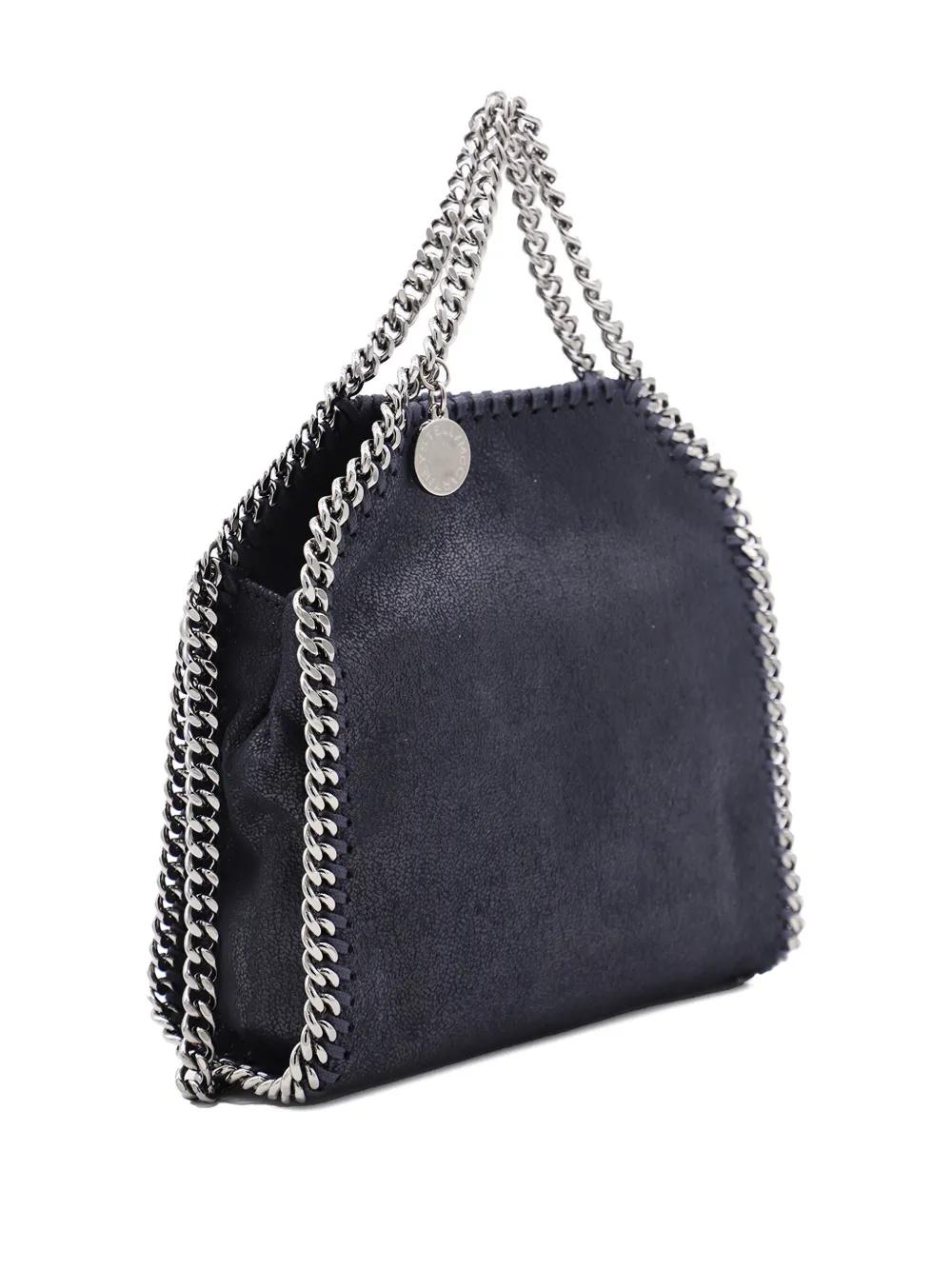 STELLA MCCARTNEY Mini Crossbody Handbag with Chain-Linked Accents