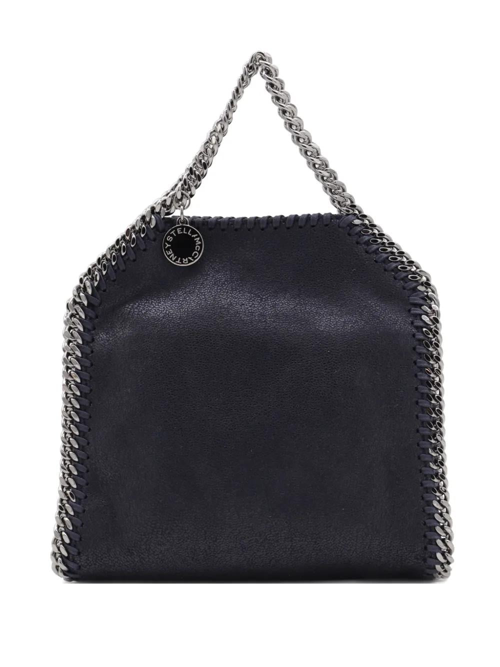 STELLA MCCARTNEY Mini Crossbody Handbag with Chain-Linked Accents