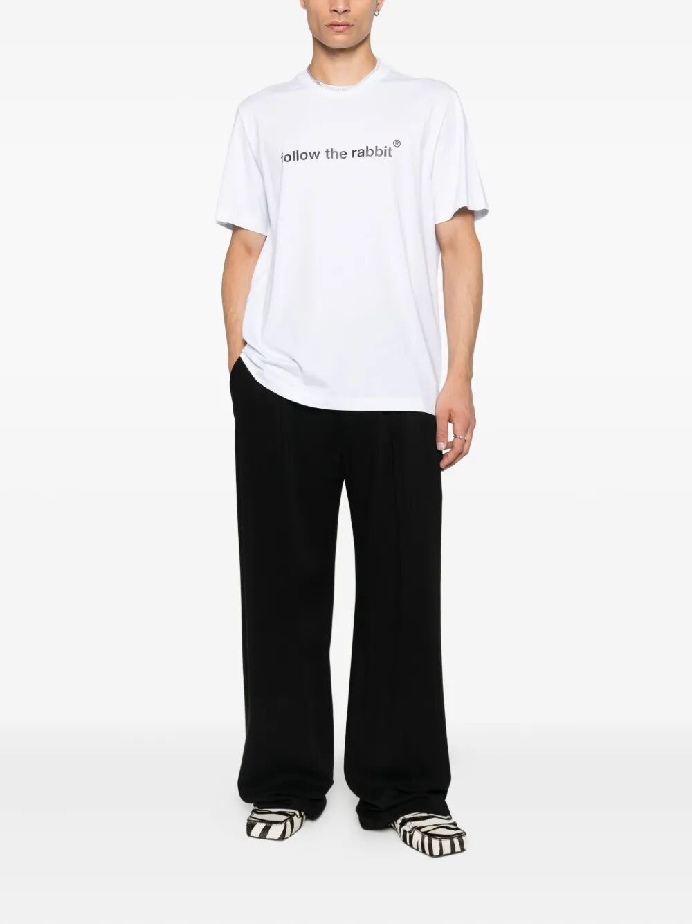 MSGM Follow the Rabbit Mini T-Shirt for Men