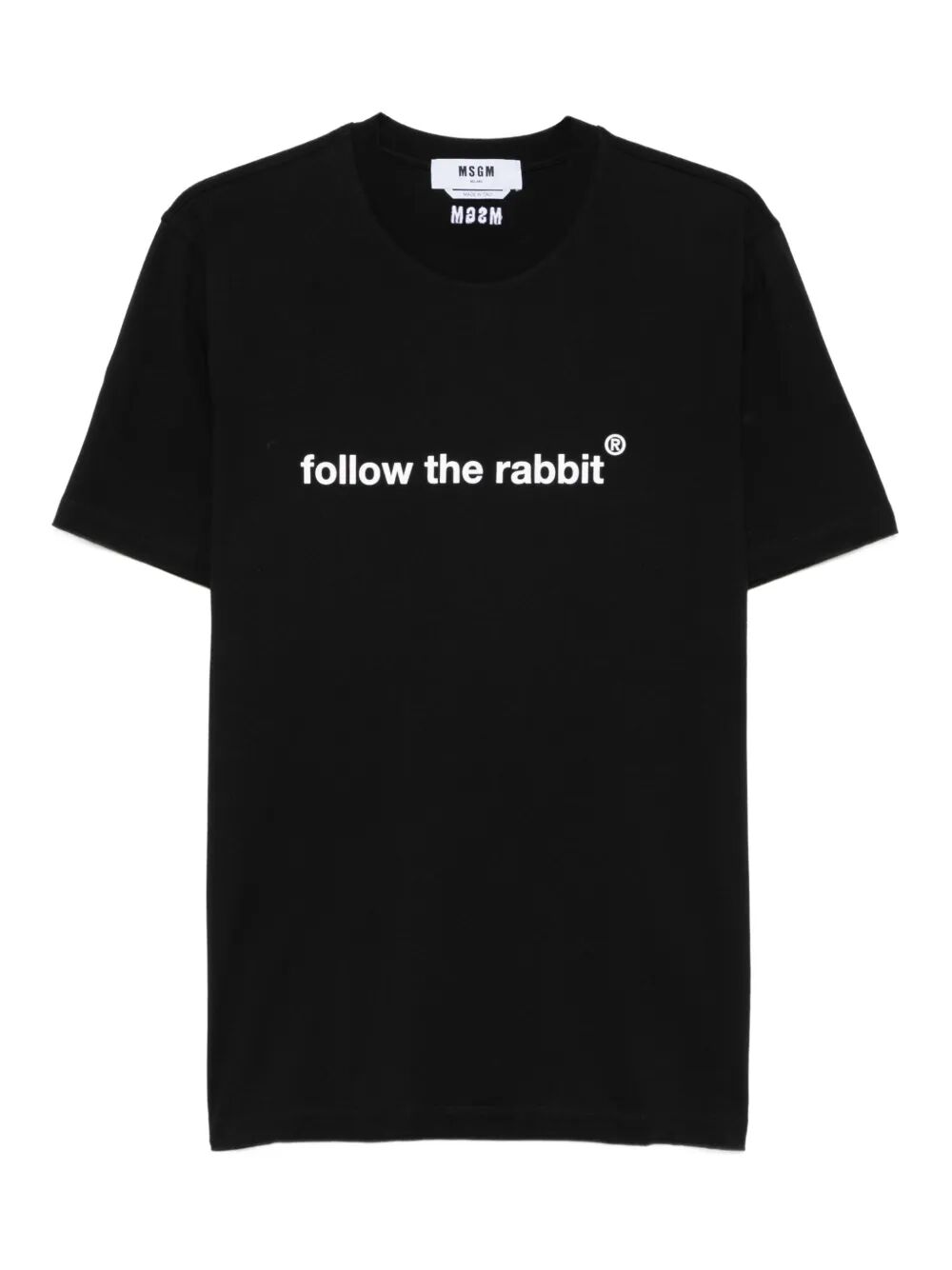 MSGM Follow the Rabbit Cotton T-Shirt
