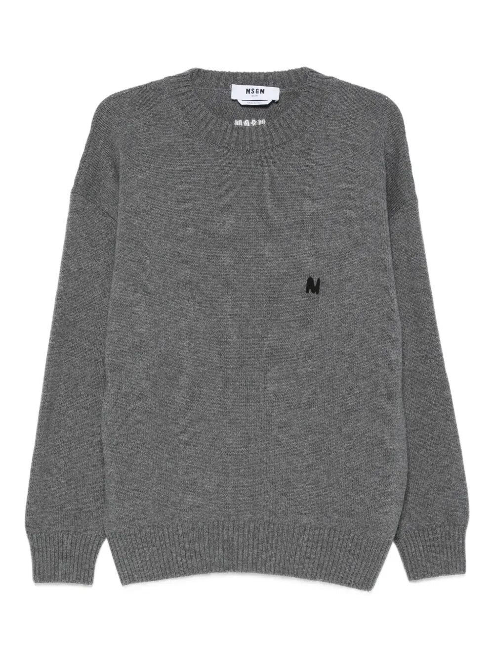 MSGM Crewneck Pullover for Men - FW25 Collection