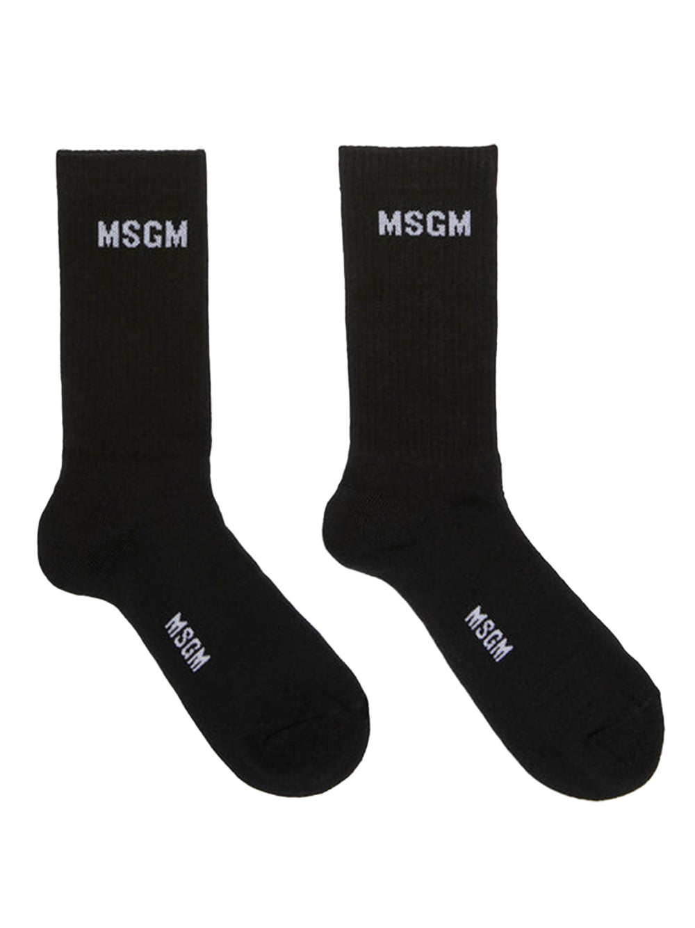 MSGM Logo-Jacquard Cotton Blend Socks for Men