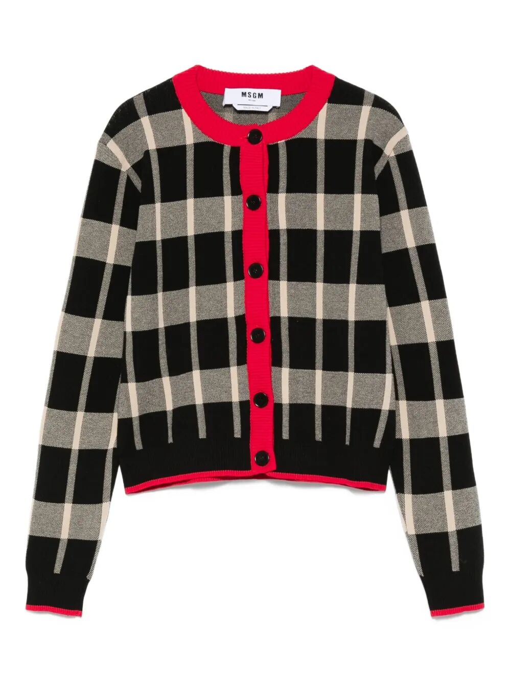 MSGM Womens Mini Multicolour Cardigan for FW25