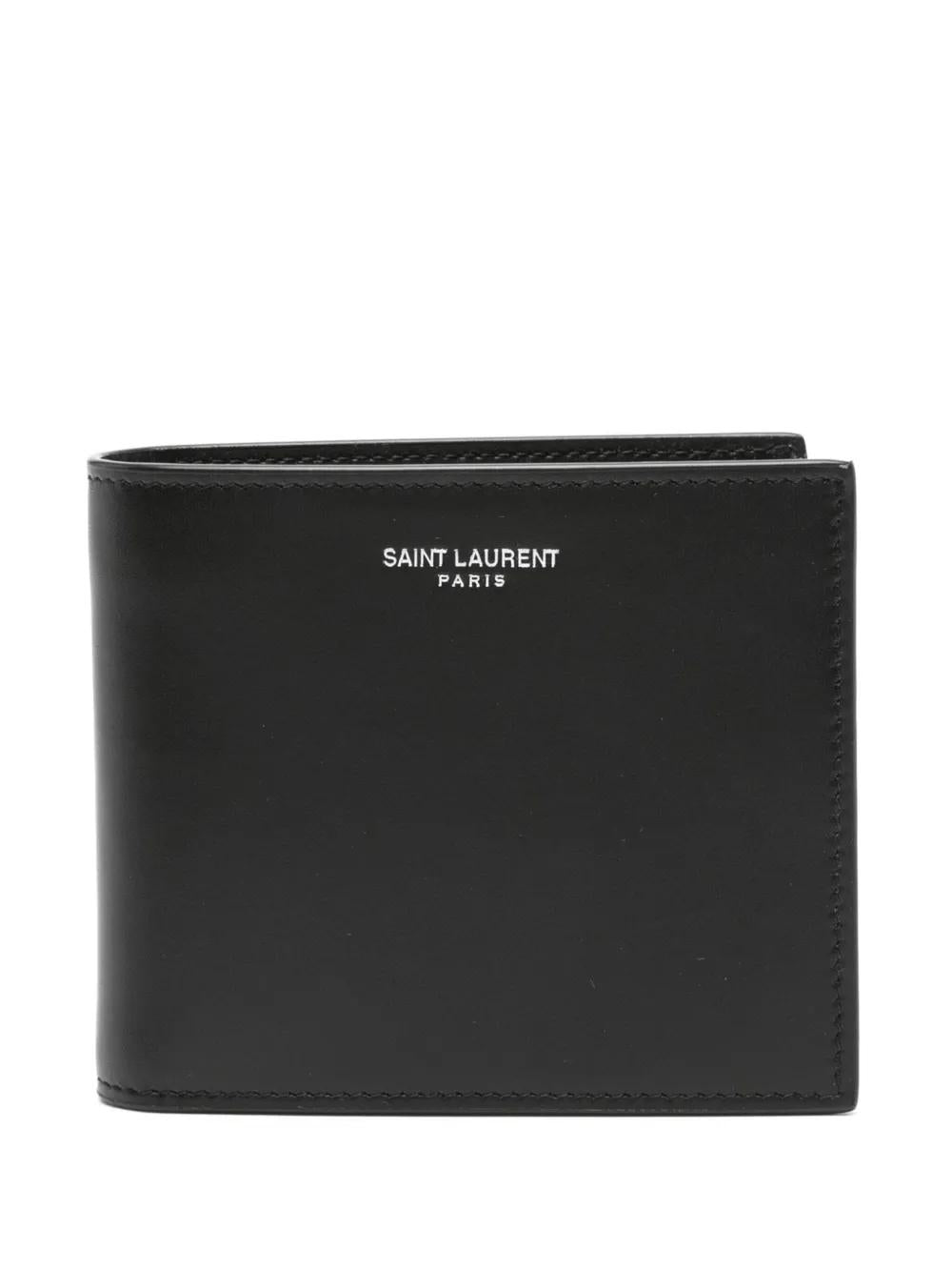 SAINT LAURENT Men's Mini Leather Wallet