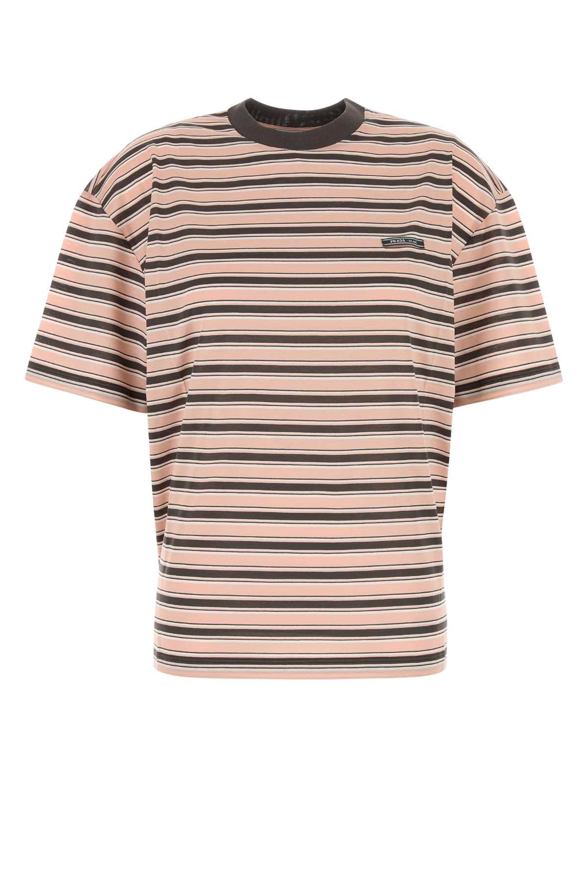 PRADA Embroidered Cotton T-Shirt for Women