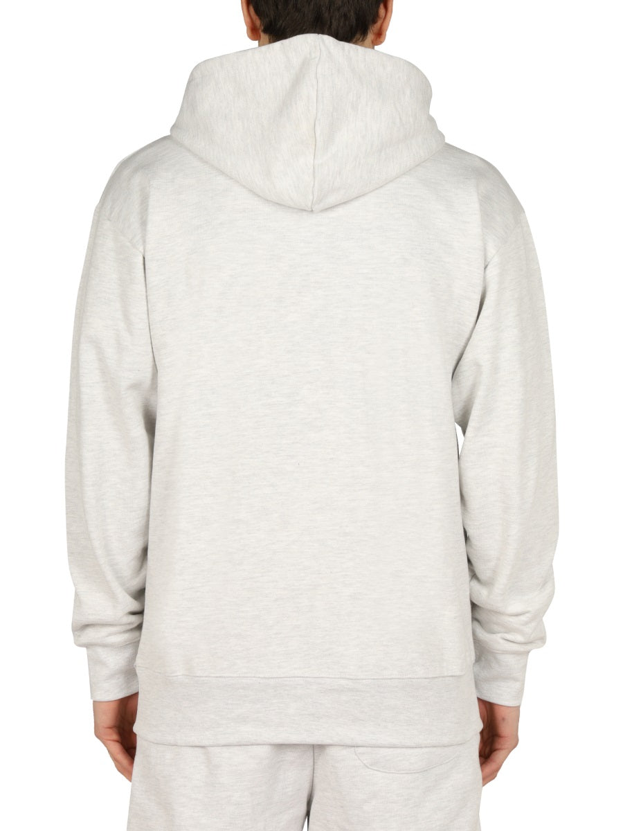 MARKET Unisex Logo Print Sweatshirt with Drawstring Hood