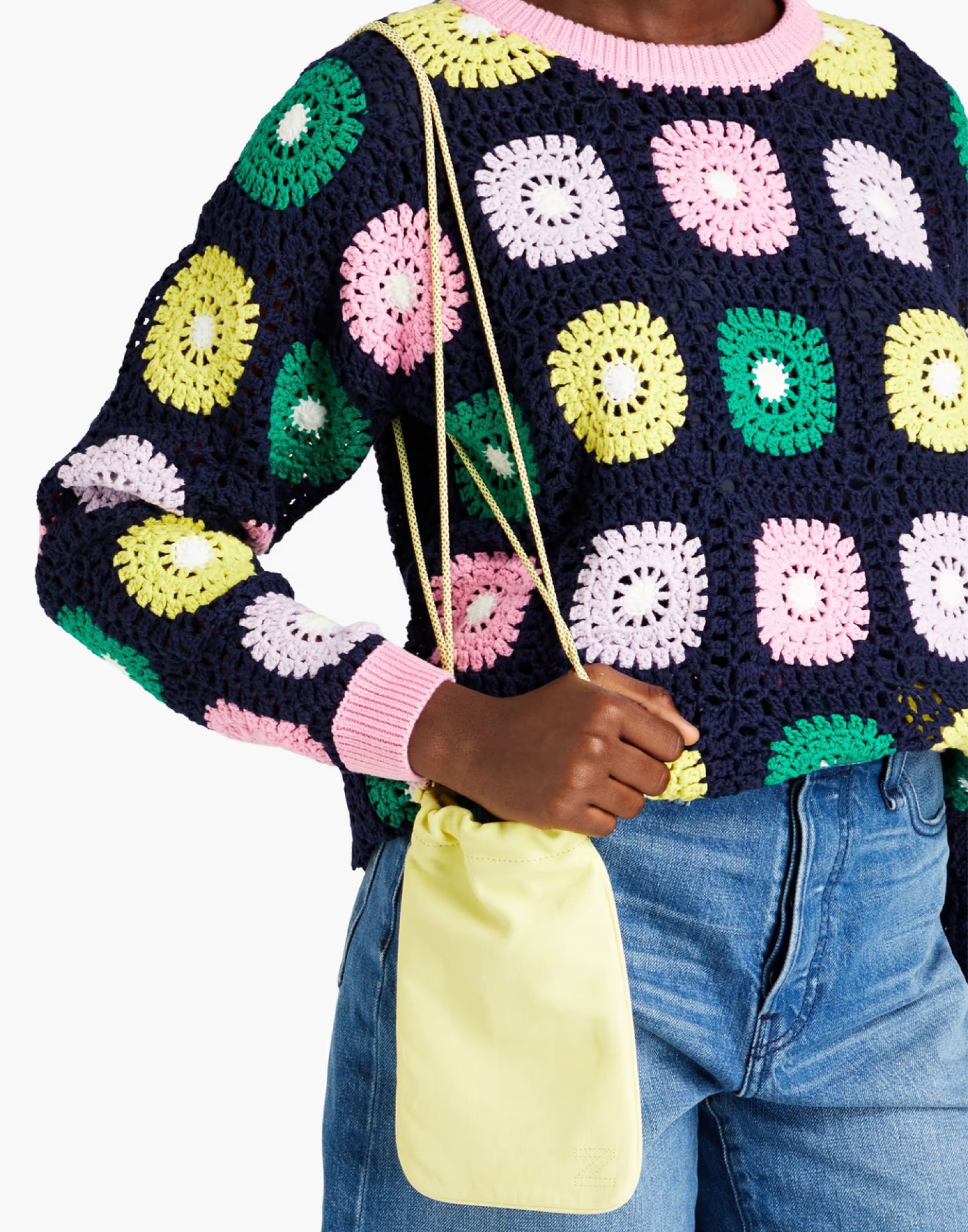 ZIMMERMANN Logo Leather Pouch Crossbody Handbag - 24x14x2 cm