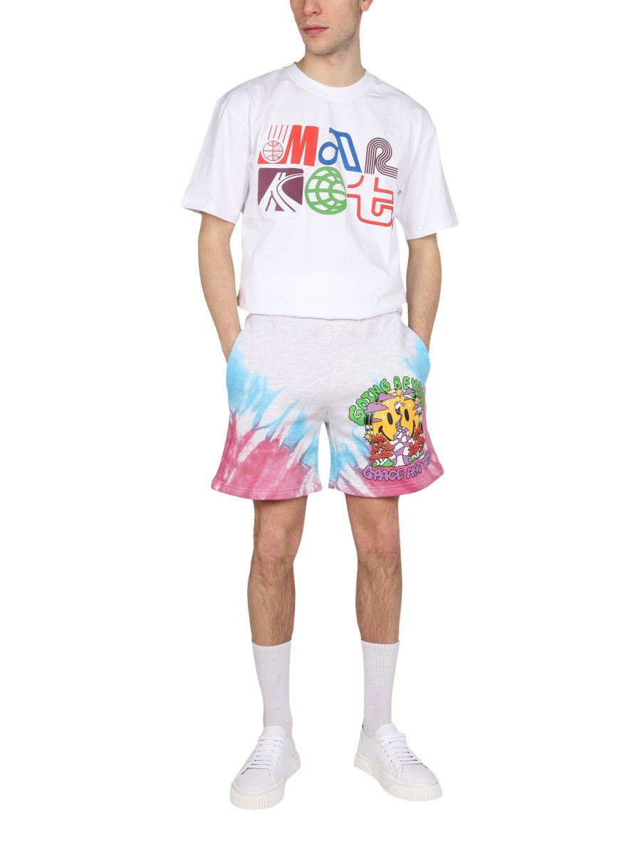 MARKET Unisex Logo Print Crew Neck T-Shirt