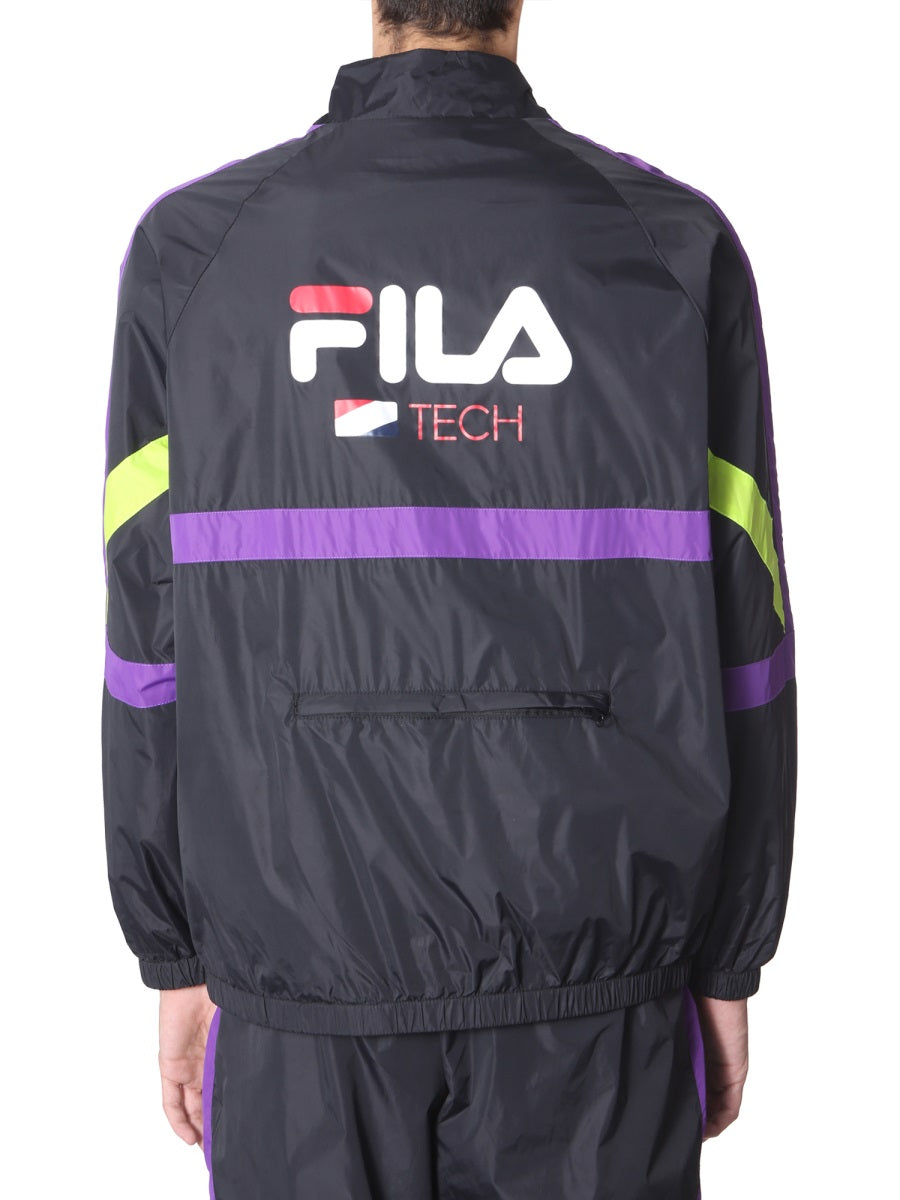 FILA Polo Neck Zip Closure Sweatshirt for Men