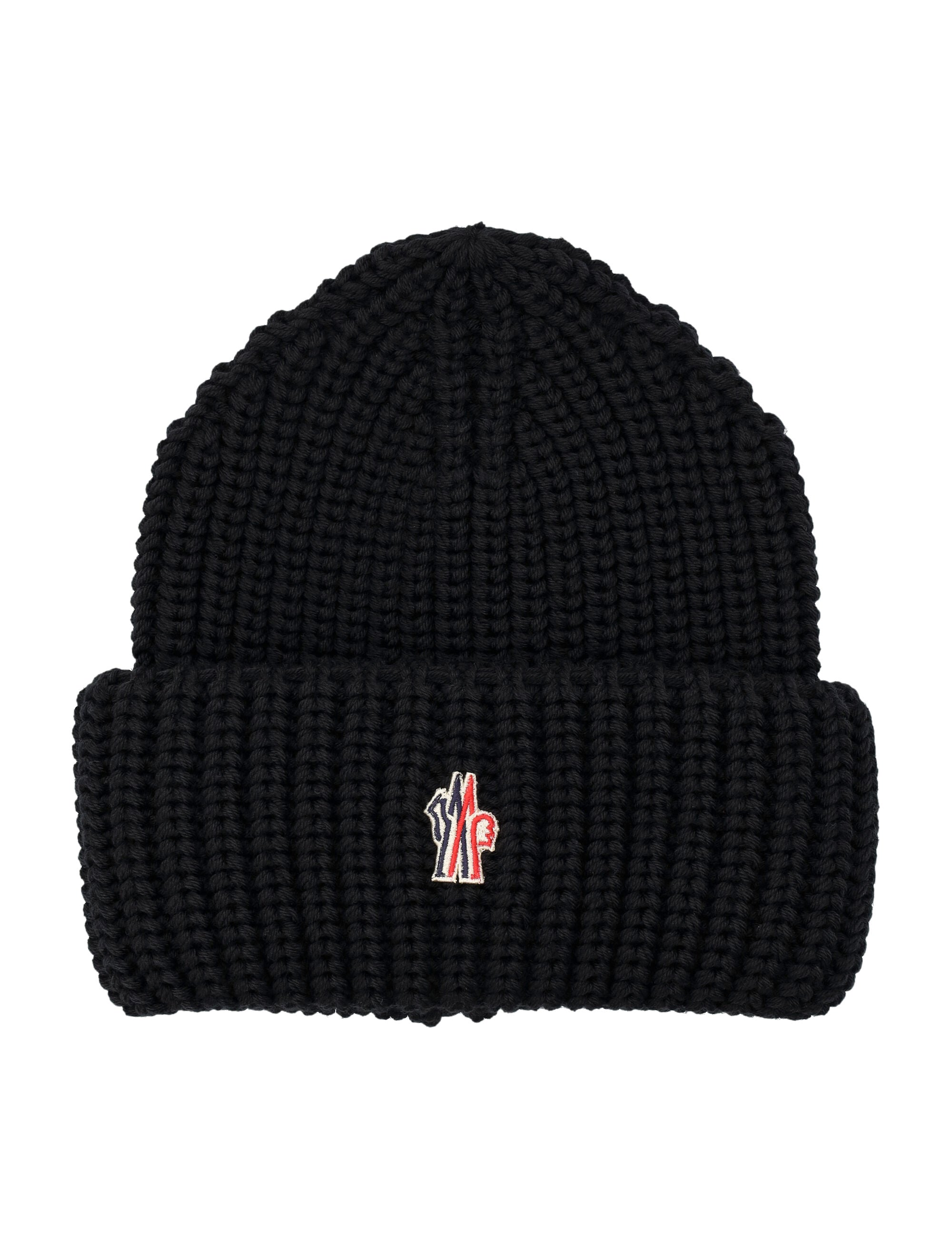 MONCLER GRENOBLE Wool Beanie with Logo for Men