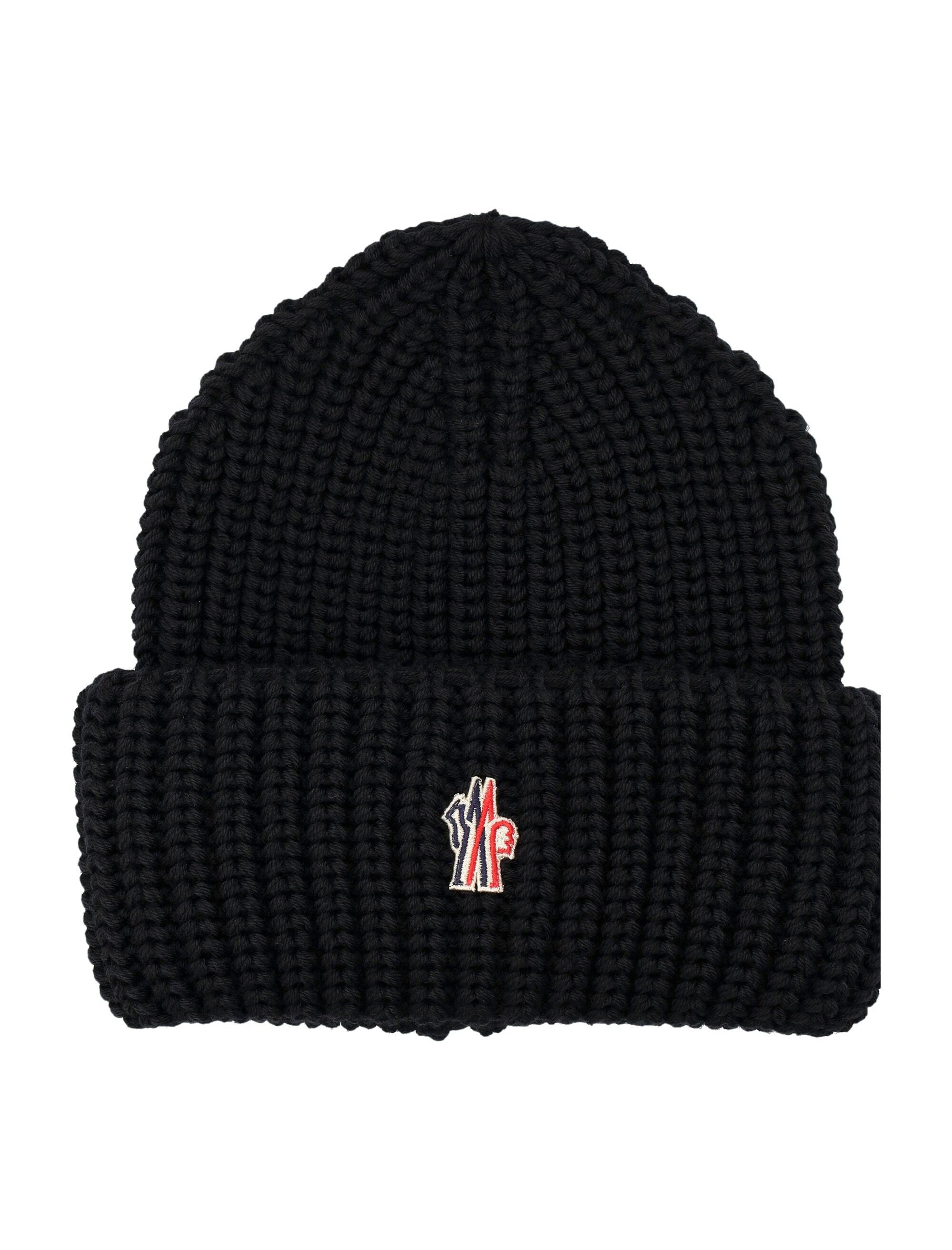MONCLER GRENOBLE Wool Beanie with Logo for Men