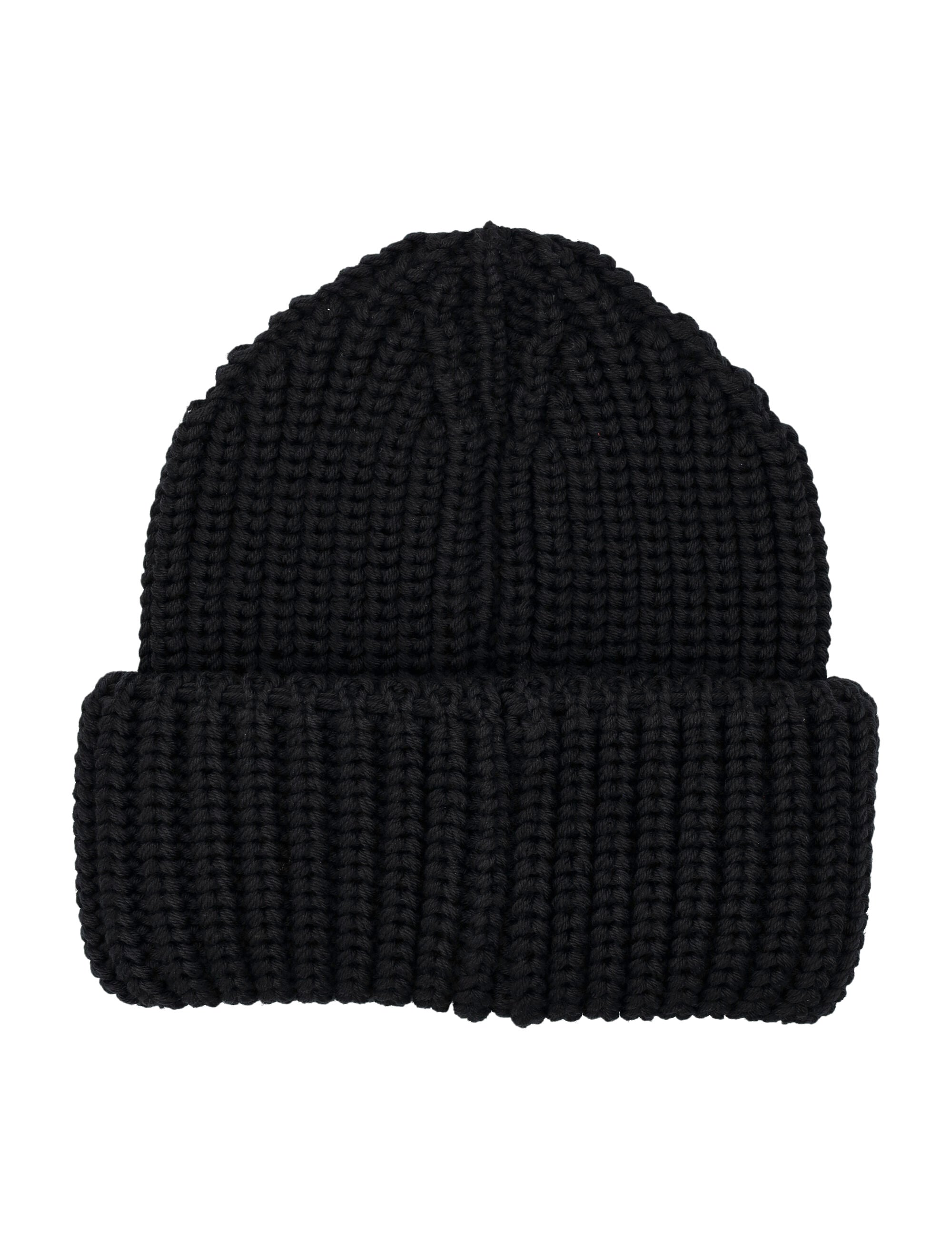 MONCLER GRENOBLE Wool Beanie with Logo for Men