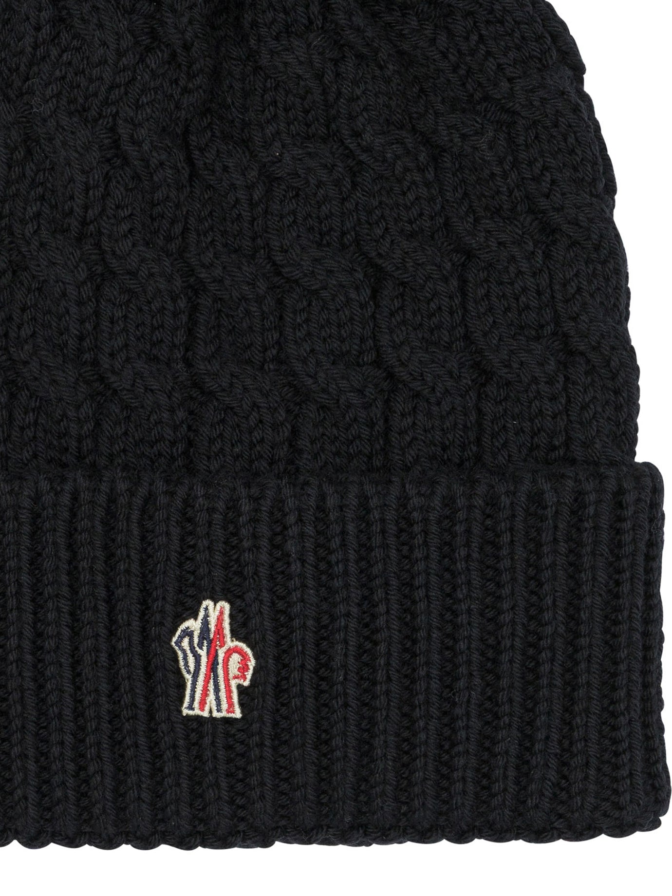 MONCLER GRENOBLE Wool Beanie with Logo for Women