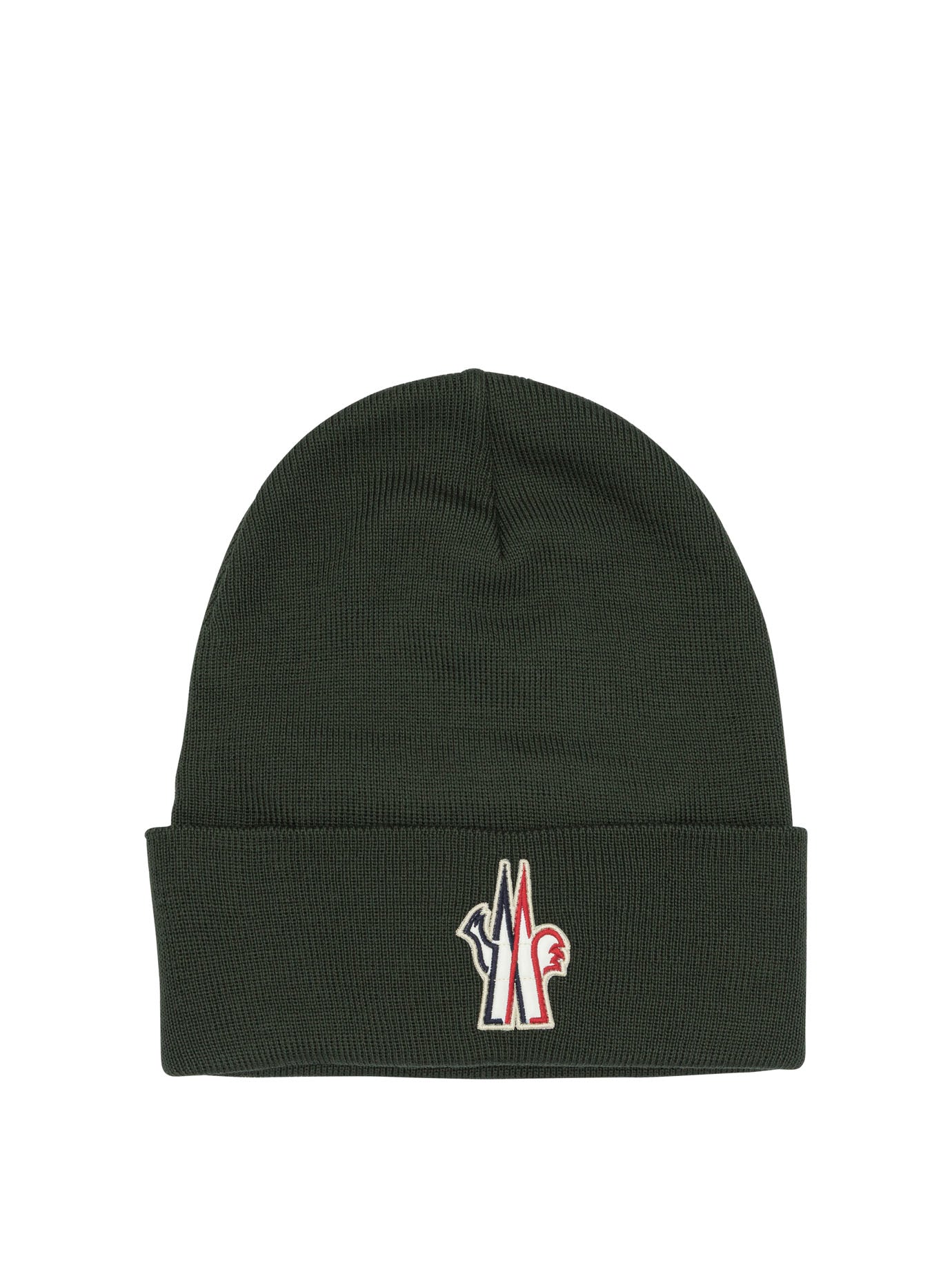 MONCLER GRENOBLE Wool Beanie with Logo for Men