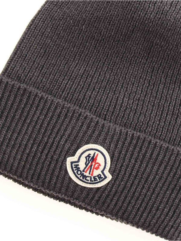 MONCLER Men's Virgin Wool Bonnet for FW25
