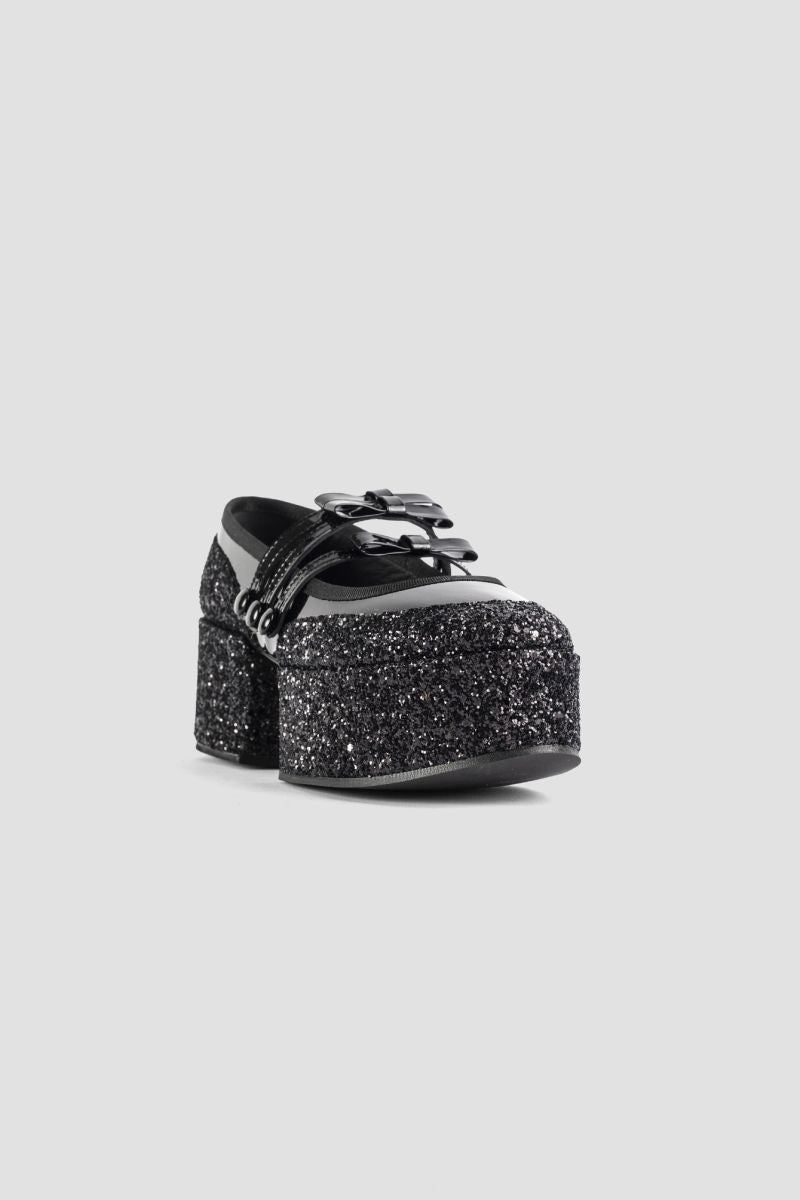 NOIR KEI NINOMIYA Mini Sequin-Embellished Baby Ballet Wedge Shoes