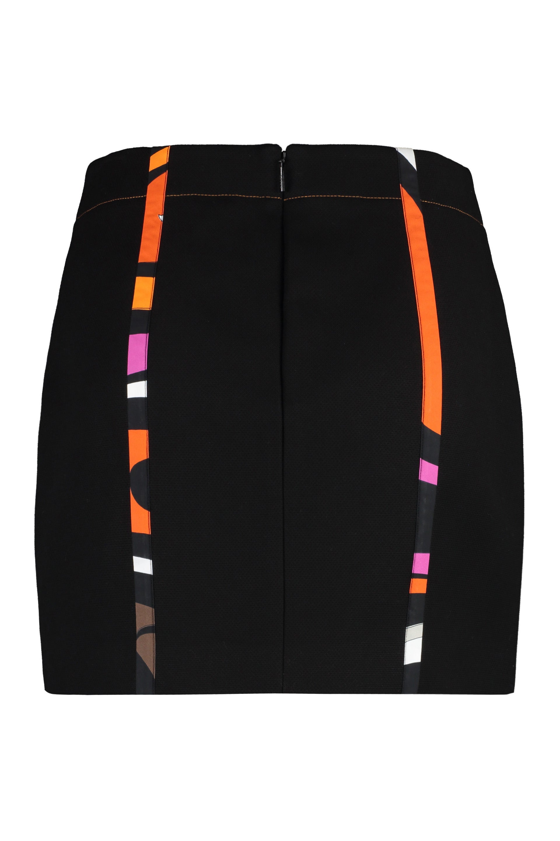 EMILIO PUCCI Chic Cotton Mini-Skirt with Contrast Stitching