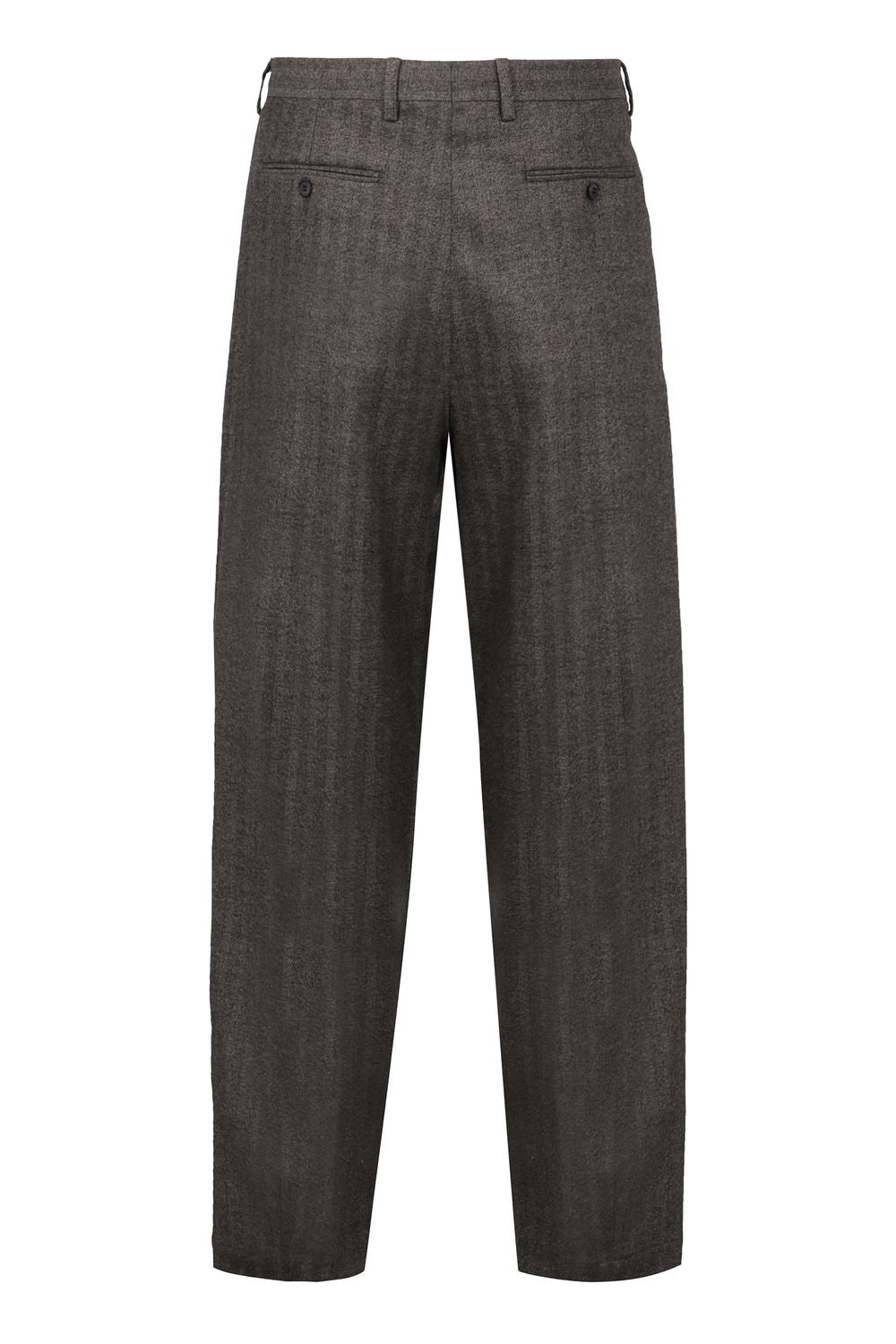 GIORGIO ARMANI Classic Virgin Wool Trousers for Men