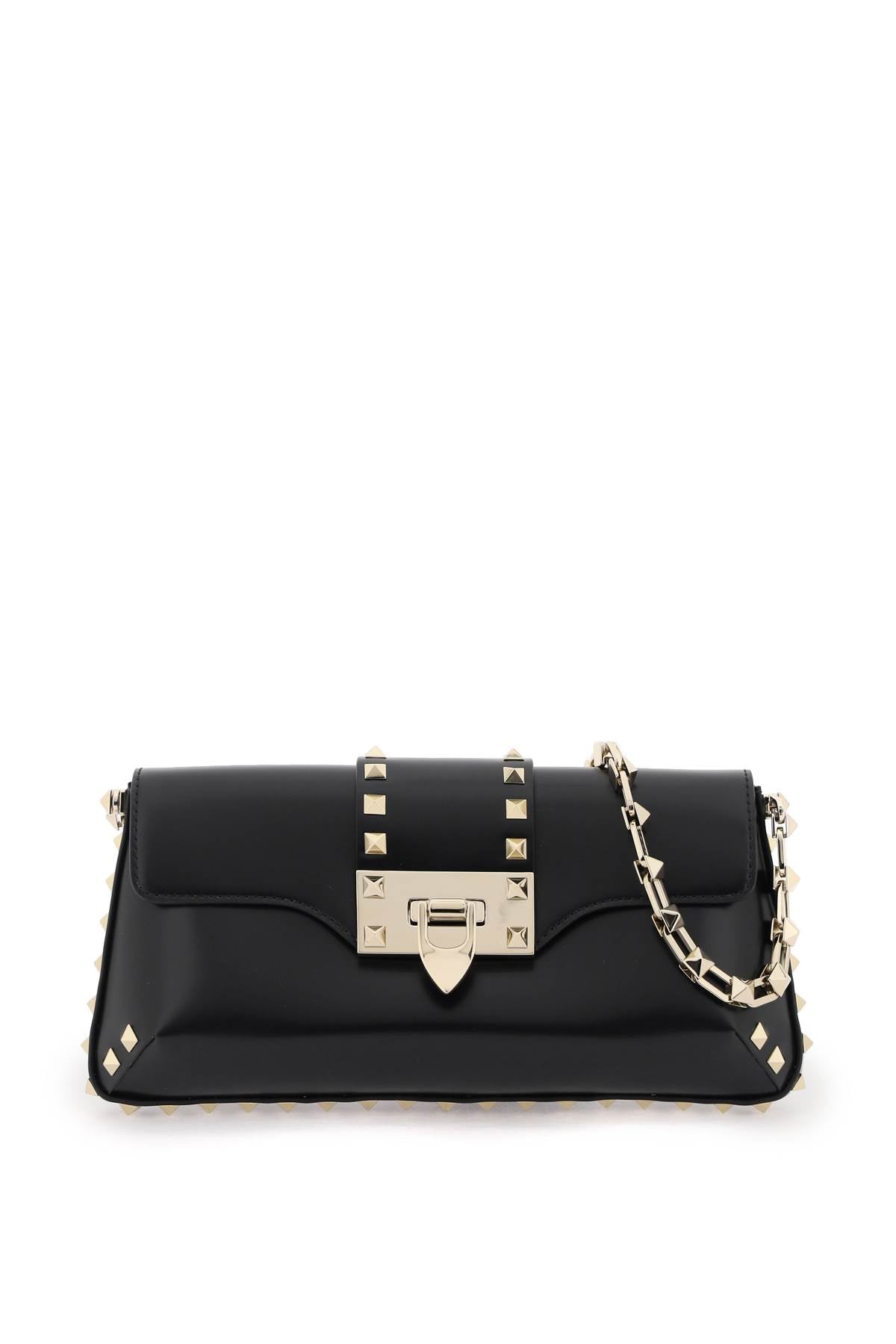 VALENTINO GARAVANI Rockstud Leather Shoulder Handbag