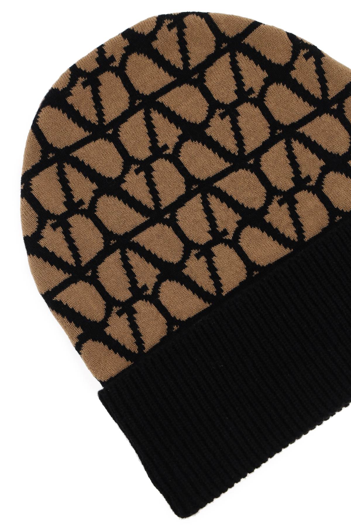 VALENTINO GARAVANI Printed Cashmere Beanie Hat for Women - FW23