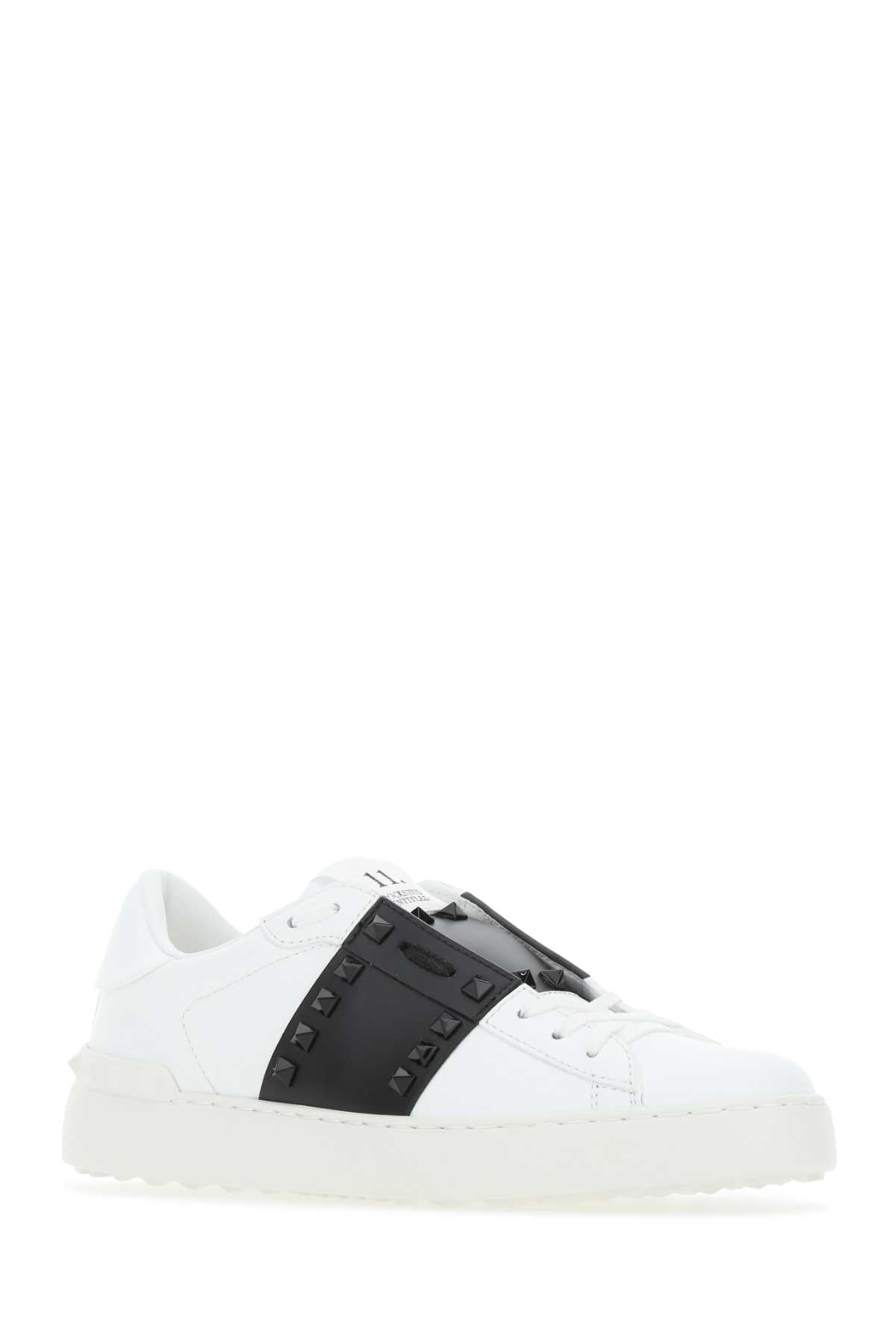 VALENTINO GARAVANI Rockstud Untitled Women’s Sneaker with Black Band