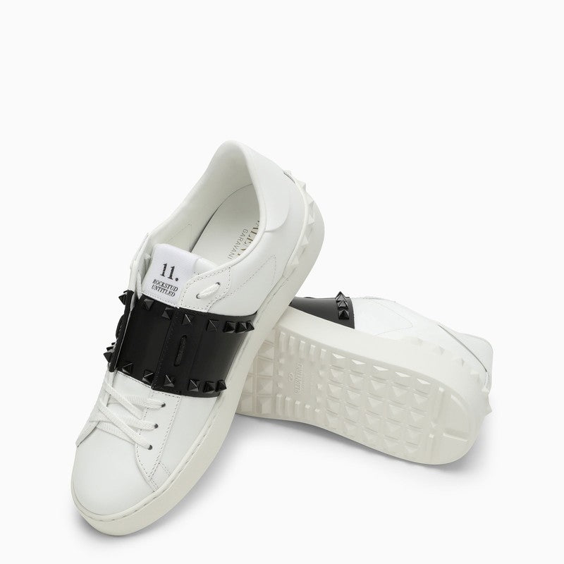 VALENTINO GARAVANI Rockstud Untitled Women’s Sneaker with Black Band