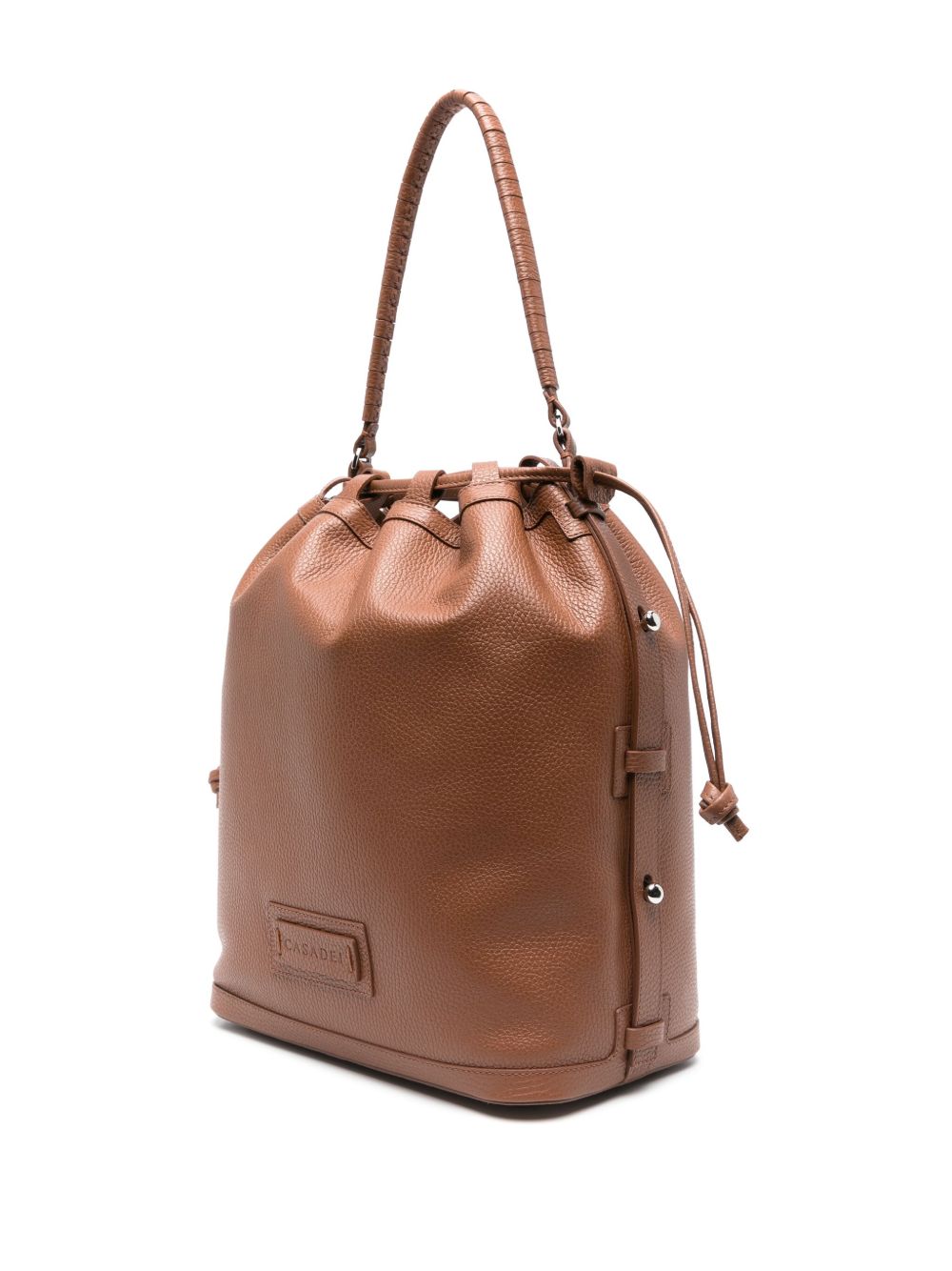 CASADEI Voyage Leather Bucket Handbag