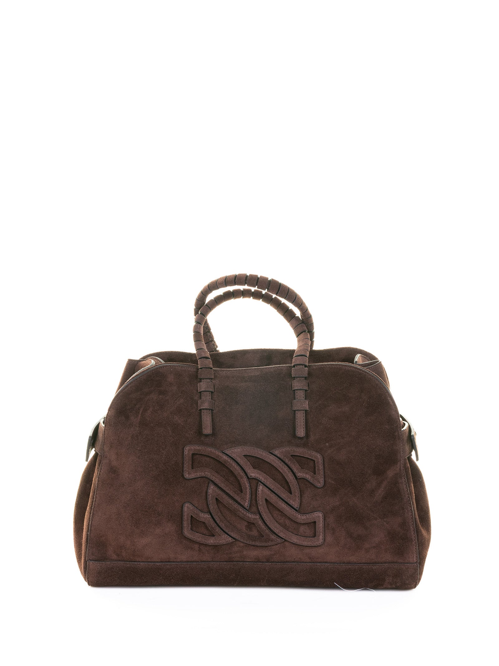 CASADEI Park Avenue Double Handle Handbag - Suede