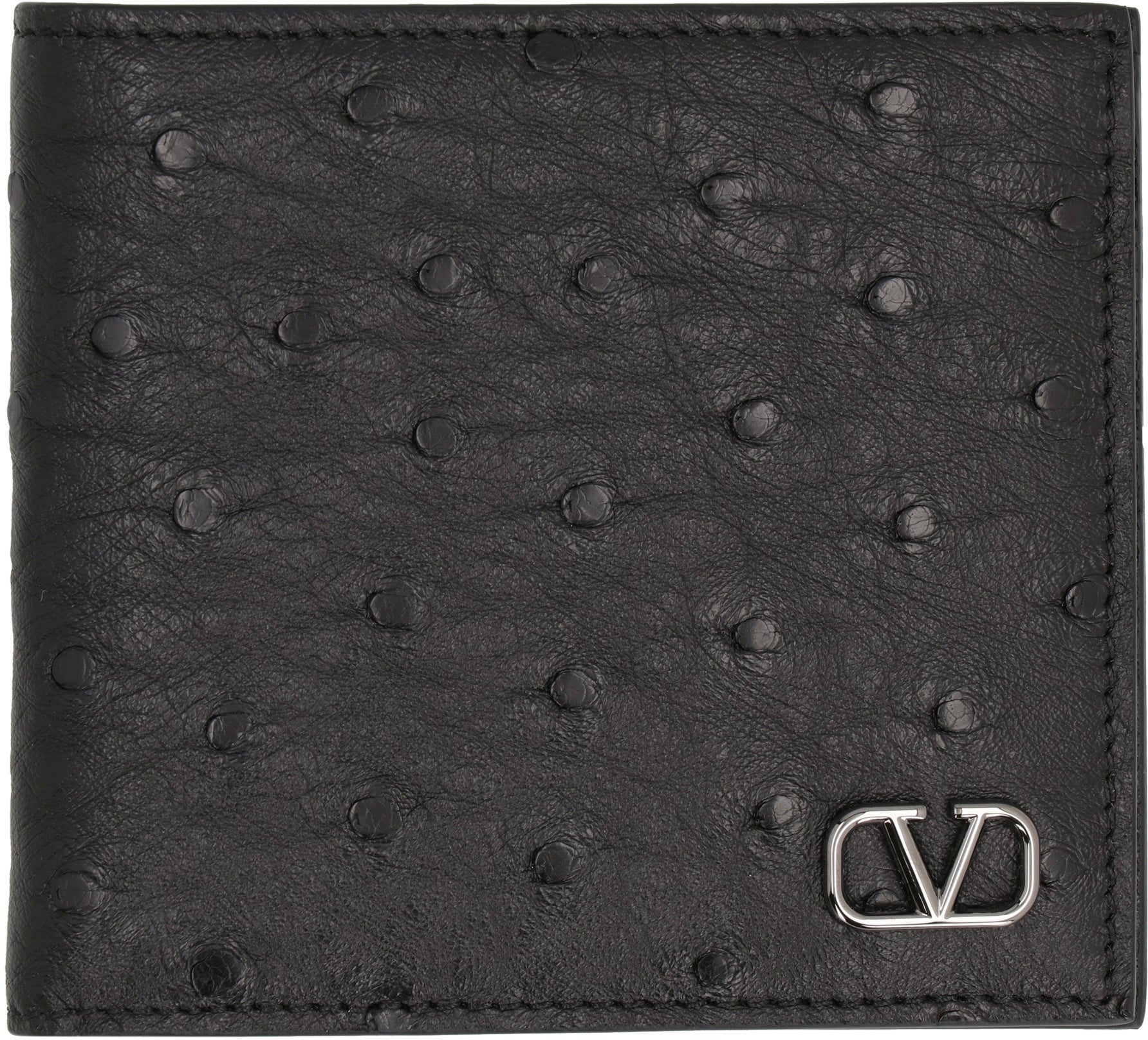 VALENTINO Men's Leather Mini Wallet - Two Bill Compartments