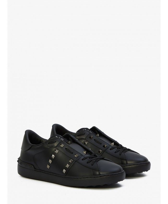 VALENTINO GARAVANI Leather Rockstud Untitled Sneakers for Men