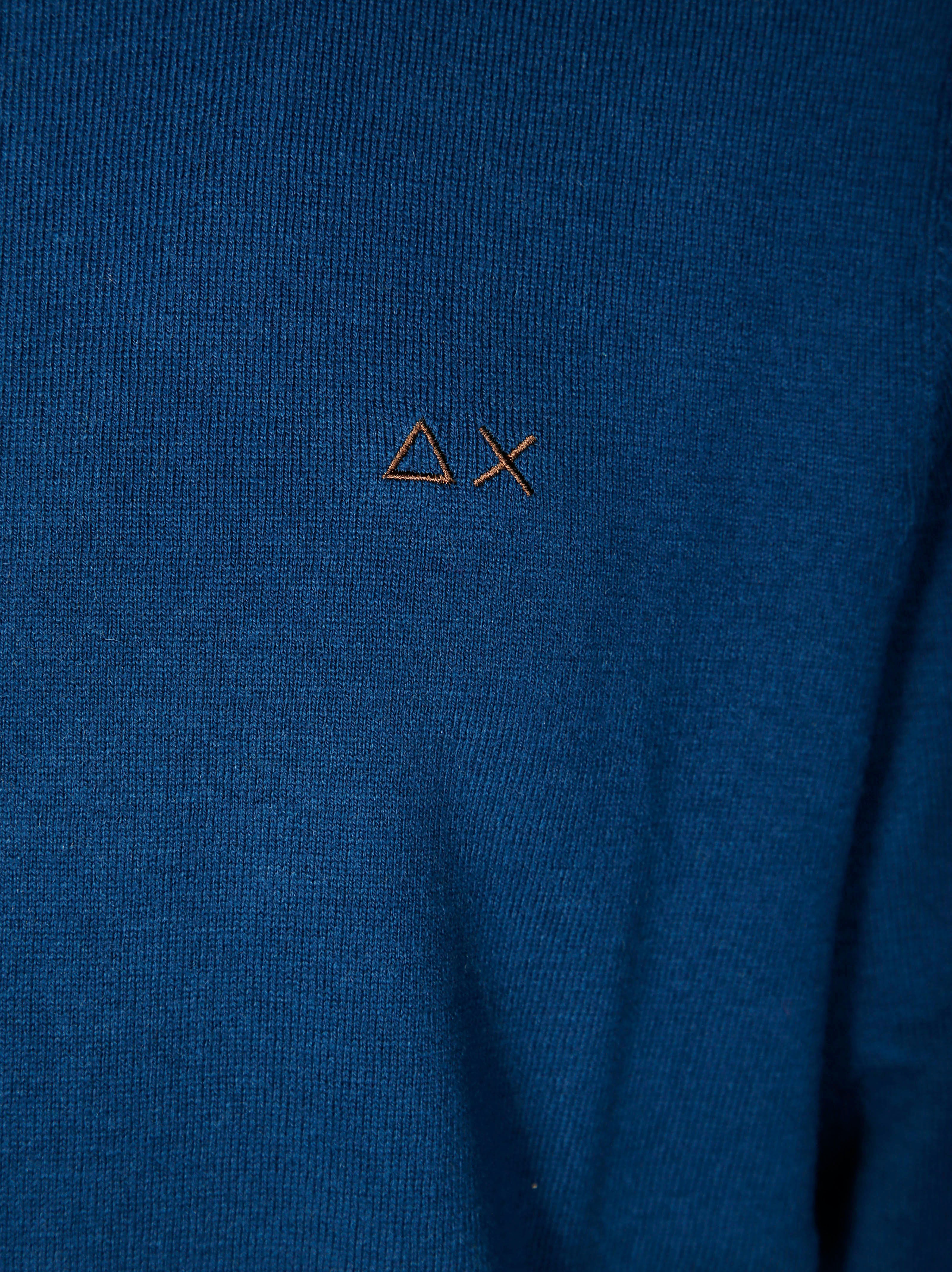 SUN 68 Classic Sweater with Contrast Patches for Women