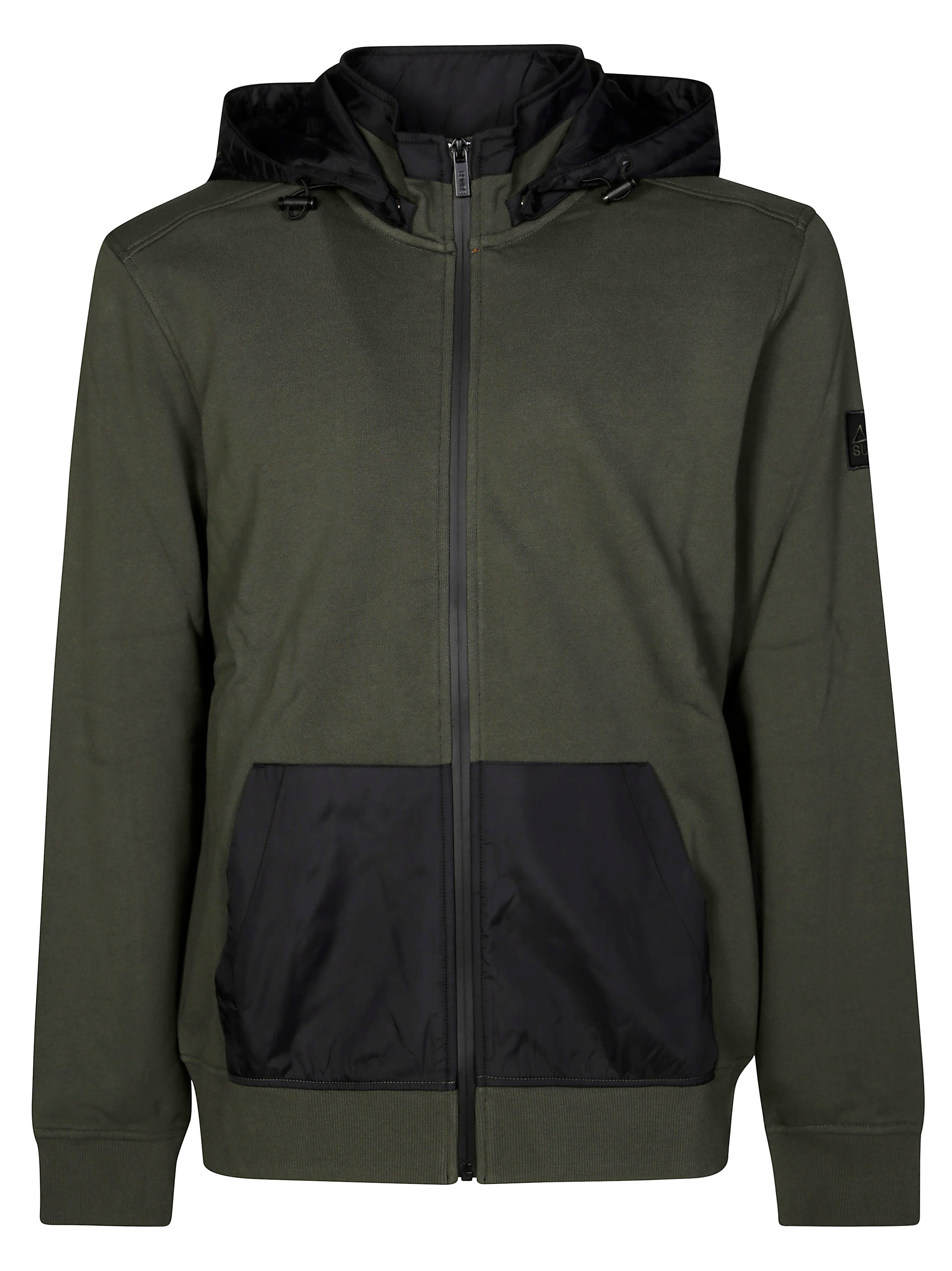 SUN 68 Women's Mini Bomber Sweatshirt with Nylon Hood