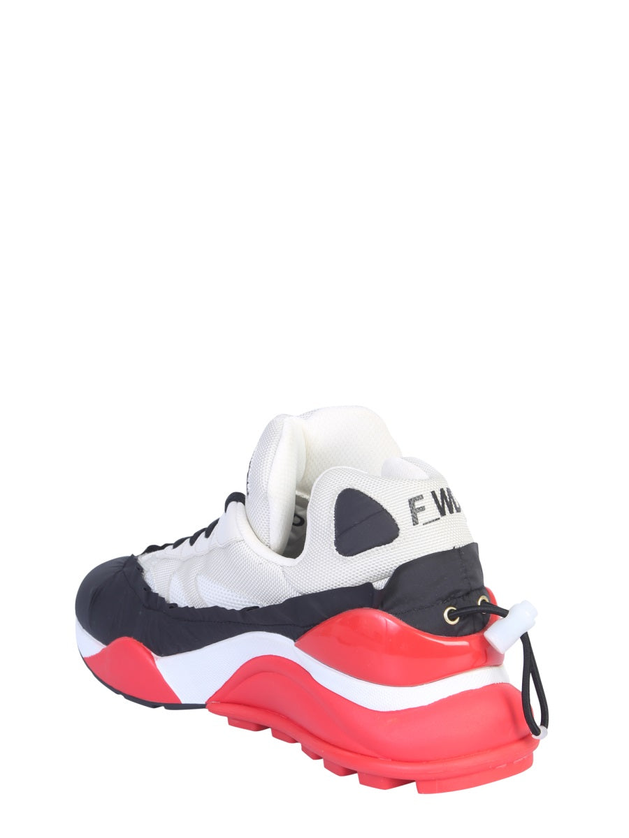 Forward Nylon and Mesh Sneakers - 5 CM Flat Sole