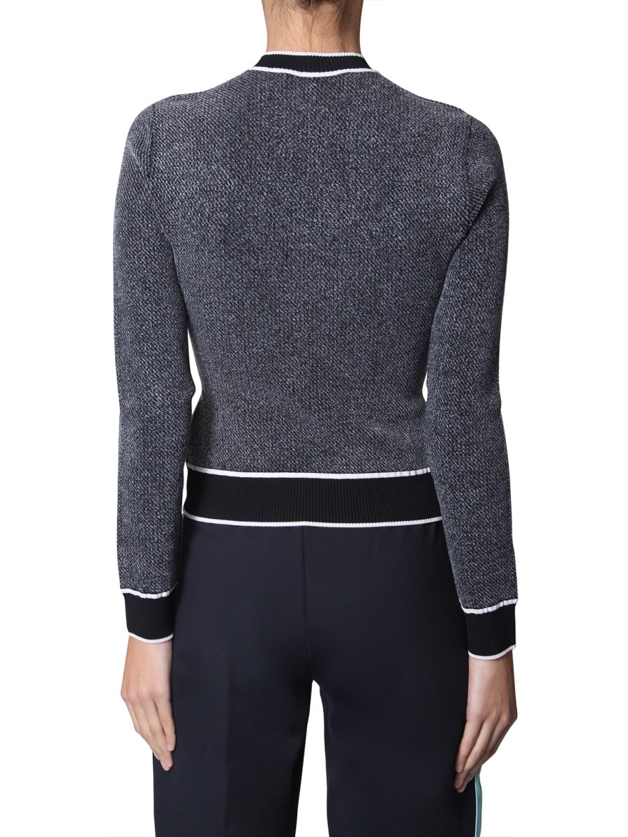 OFF-WHITE Women's Slim Fit Cropped Sweater