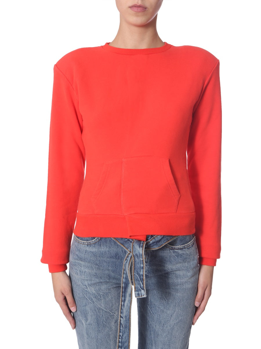 UNRAVEL Asymmetrical Crew Neck Sweatshirt