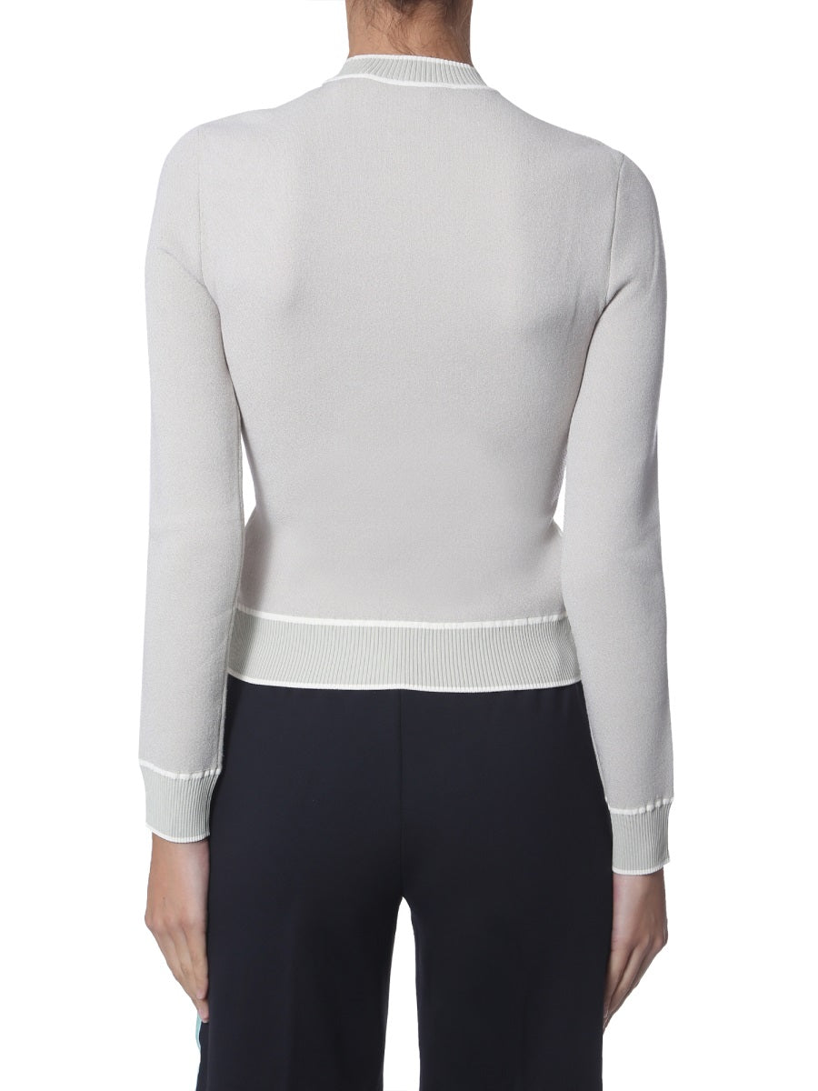 OFF-WHITE Chic Cropped Sweater - Slim Fit