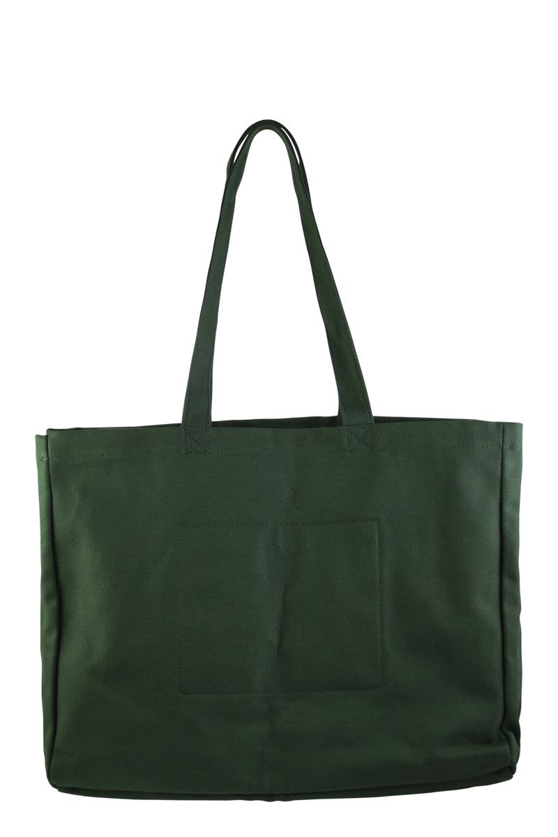 POLO RALPH LAUREN Embroidered Canvas Tote Handbag (45.7 x 36.8 x 15.9 cm)