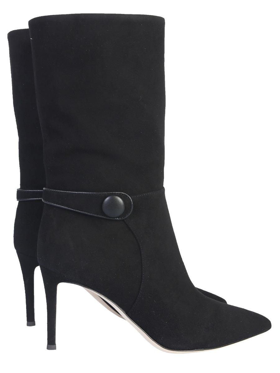 GIUSEPPE ZANOTTI Suede Boot with 8 cm Heel