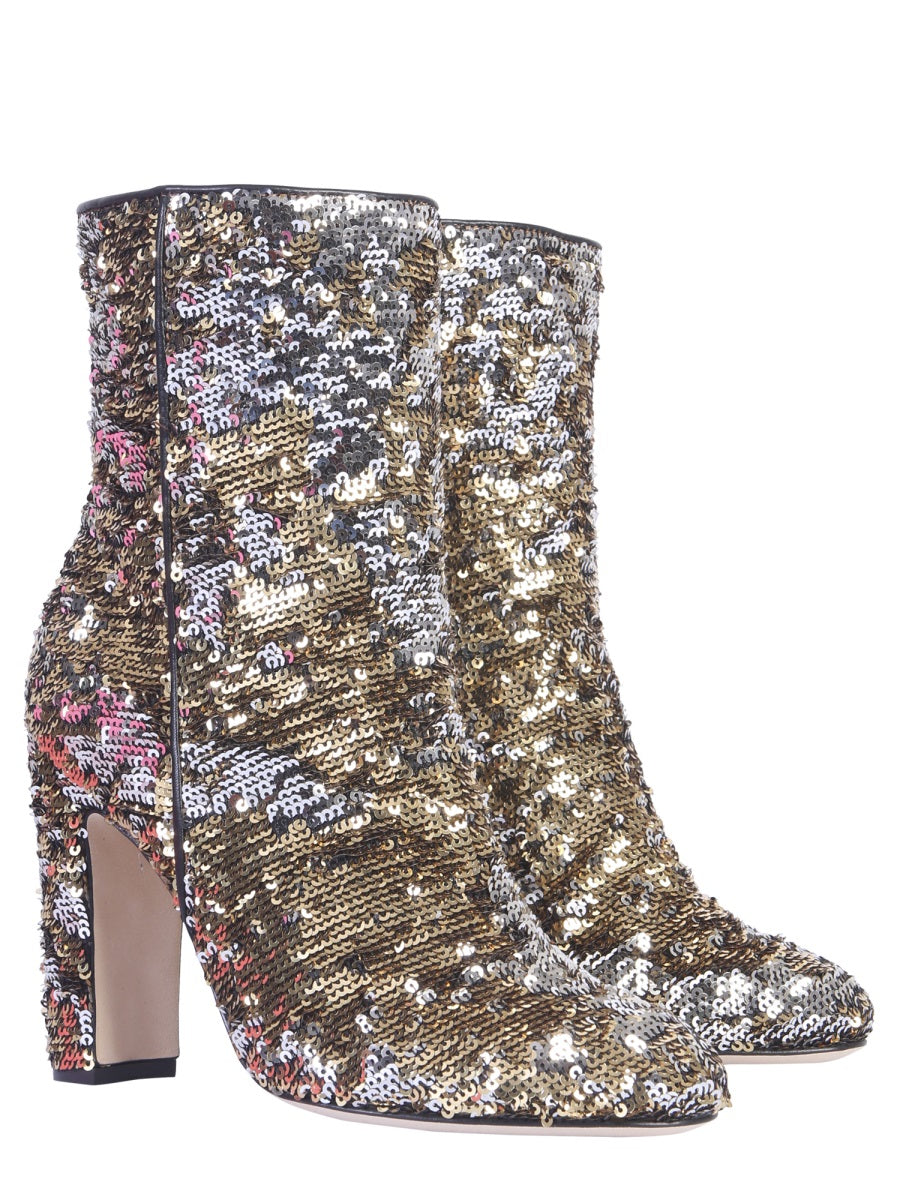 PARIS TEXAS Stiletto Boots with Sequin Detail, 10.5 cm
