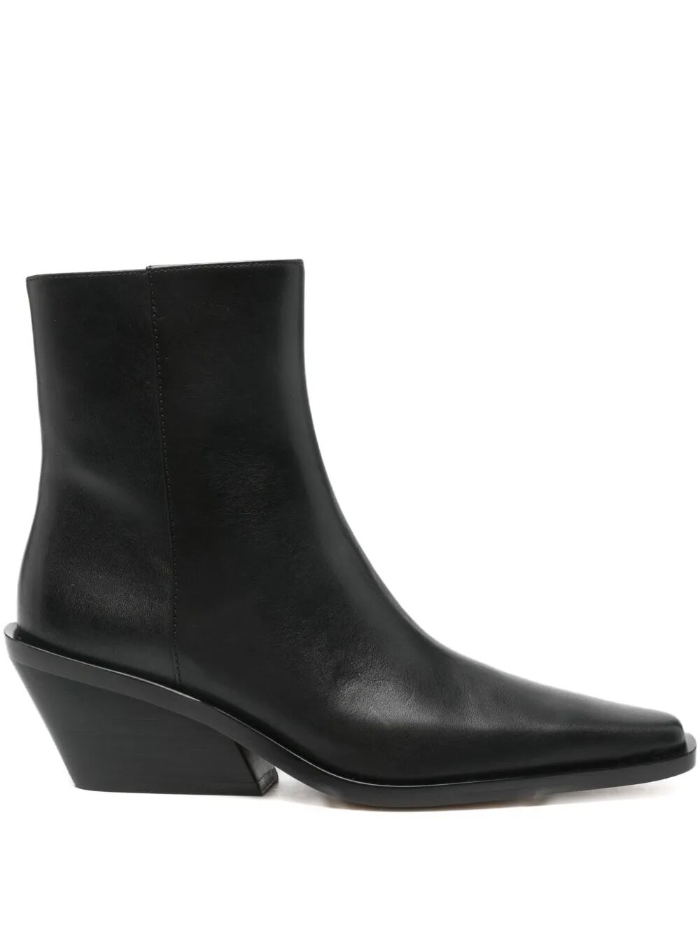 MICHAEL MICHAEL KORS 65MM Leather Cowboy Boots with Zip Closure
