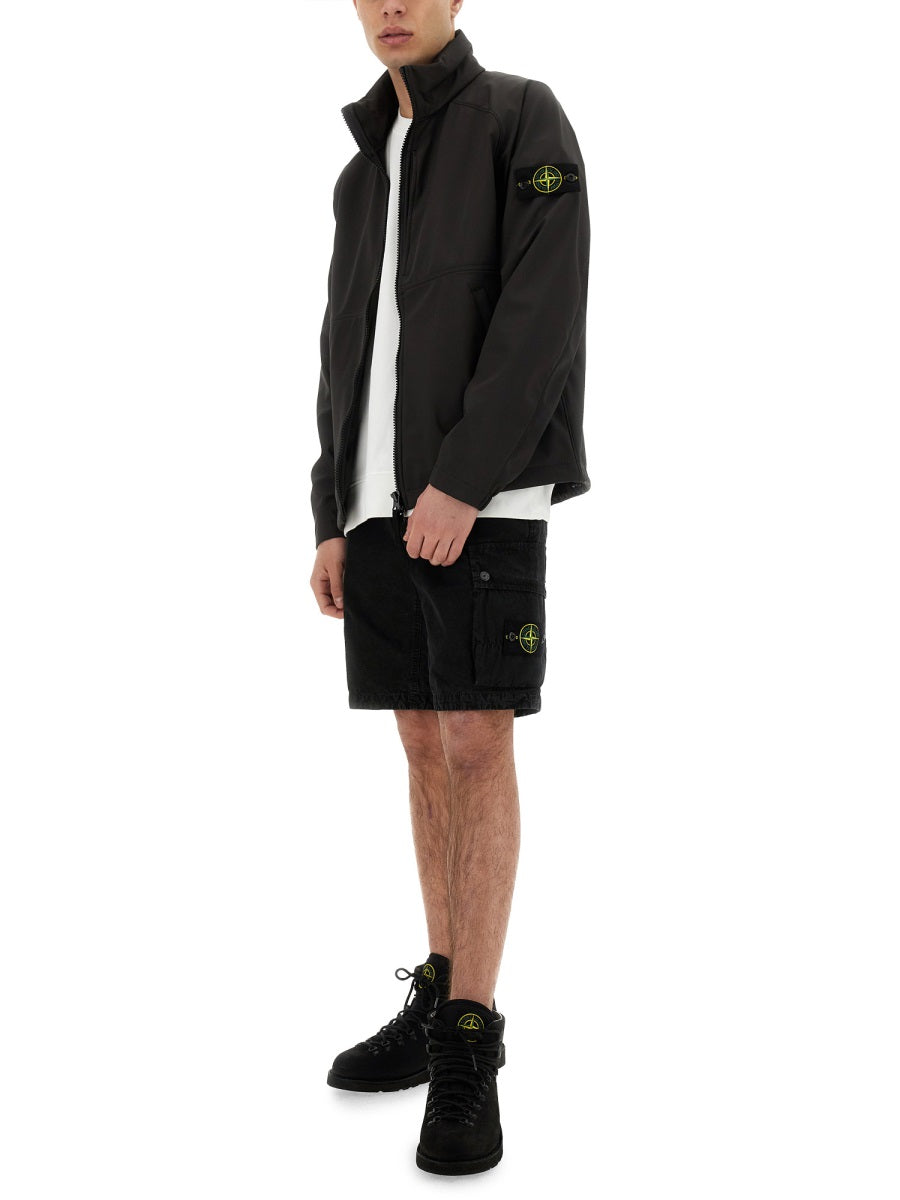 STONE ISLAND Dripproof and Windproof Jacket - Regular Fit (L)