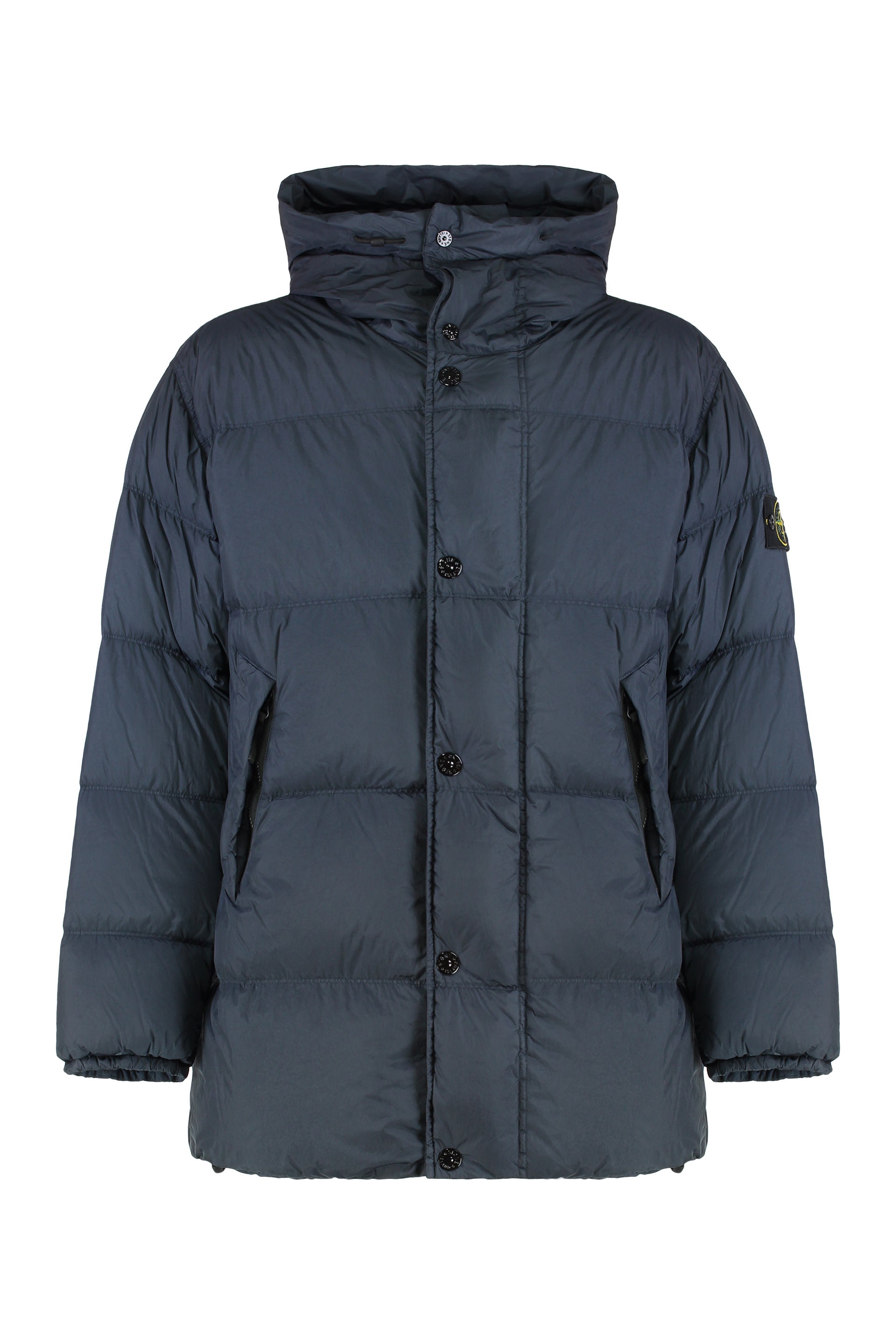 STONE ISLAND Men's Parka Jacket with Hood in Recycled Nylon Ripstop