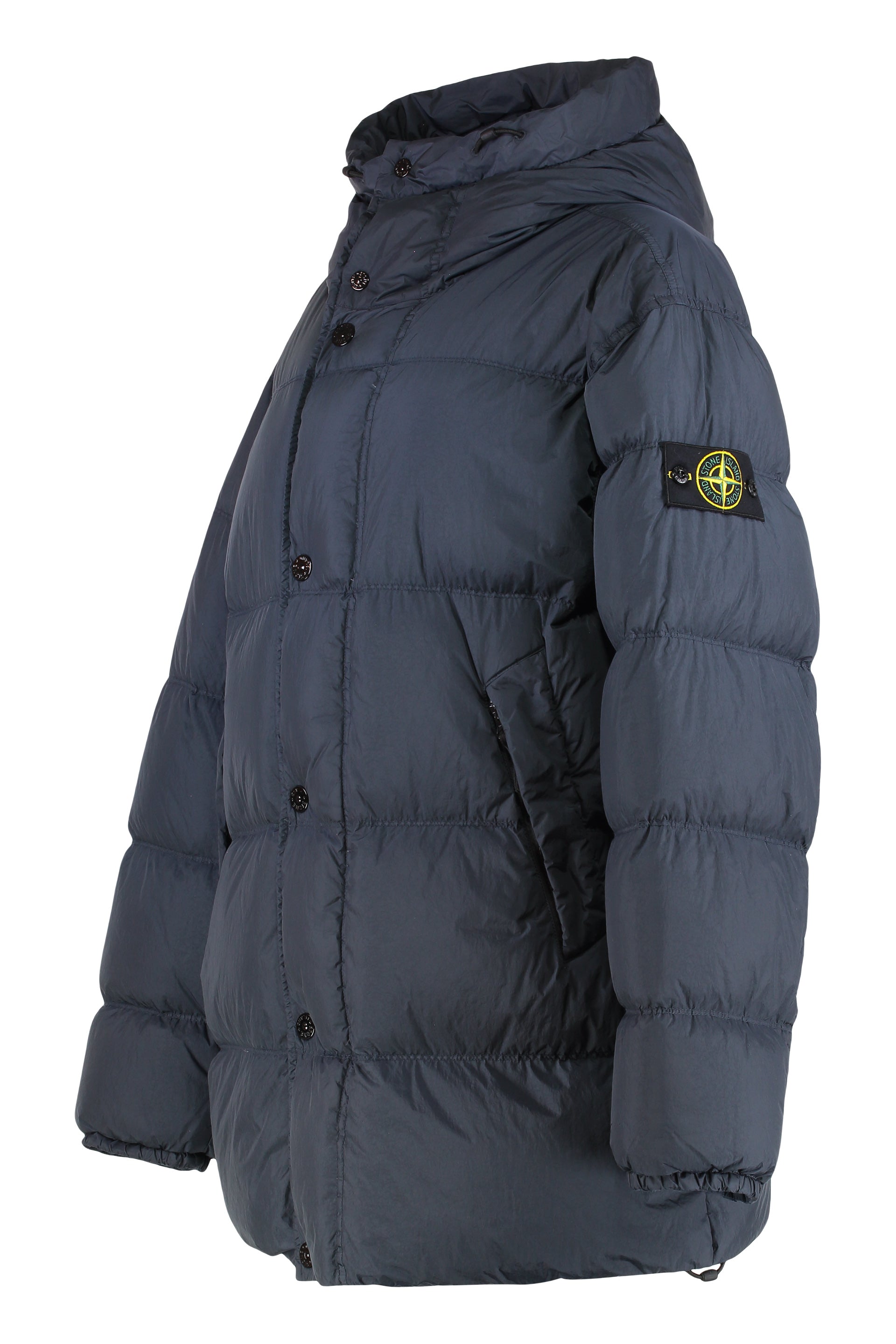 STONE ISLAND Men's Padded Parka Jacket with Adjustable Hood