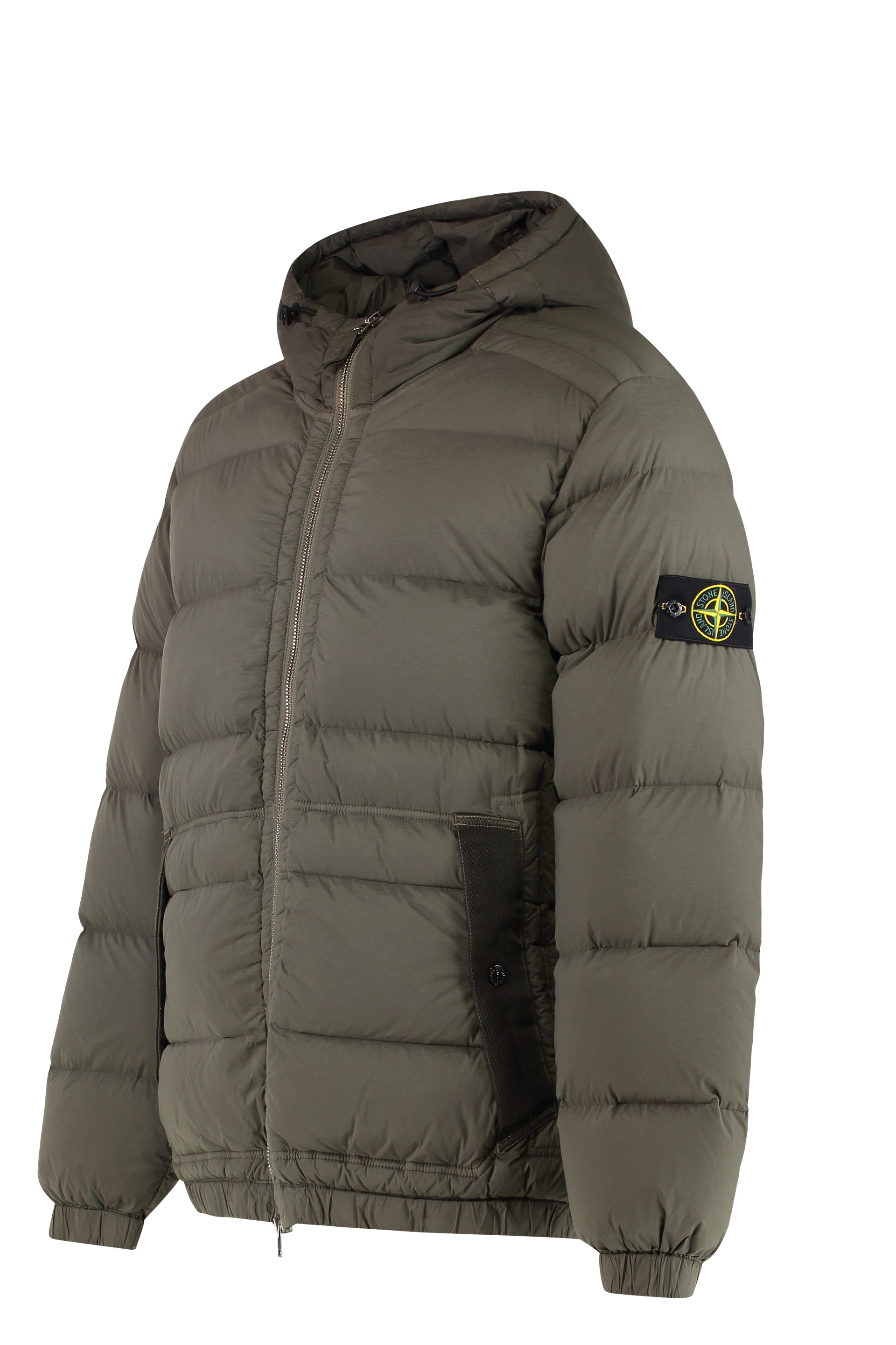 STONE ISLAND Hooded Short Down Jacket for Men