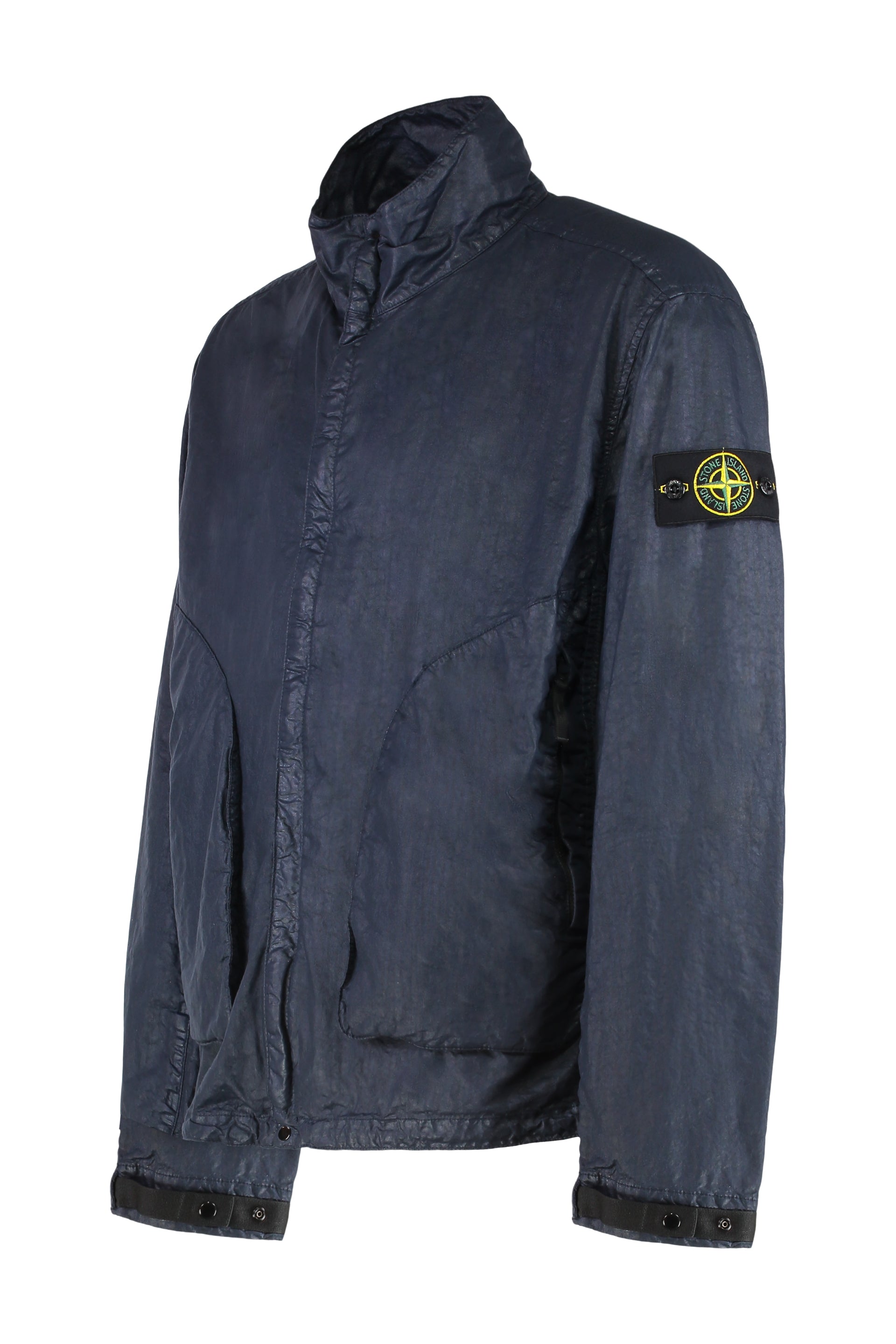 STONE ISLAND Men's Tech Fabric Jacket with Removable Logo Patch