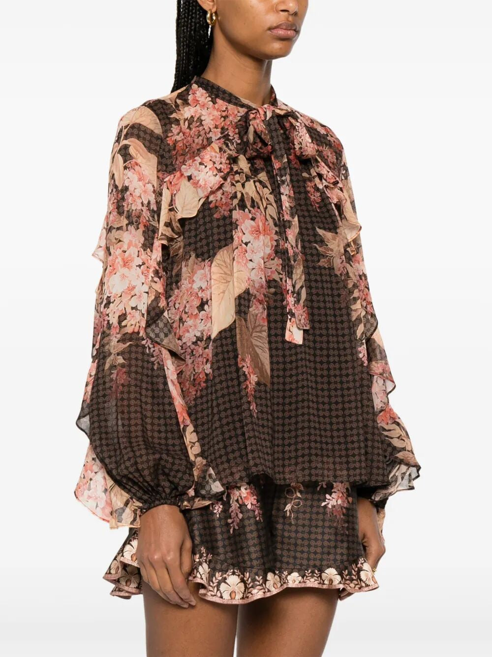 ZIMMERMANN Illuminate Flutter Viscose Mini Blouse